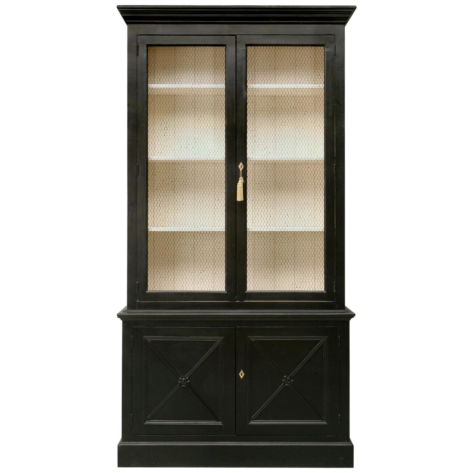 French Inspired Bookcase, Custom Hand-Made to Order in Our Chicago Workshop  For Sale