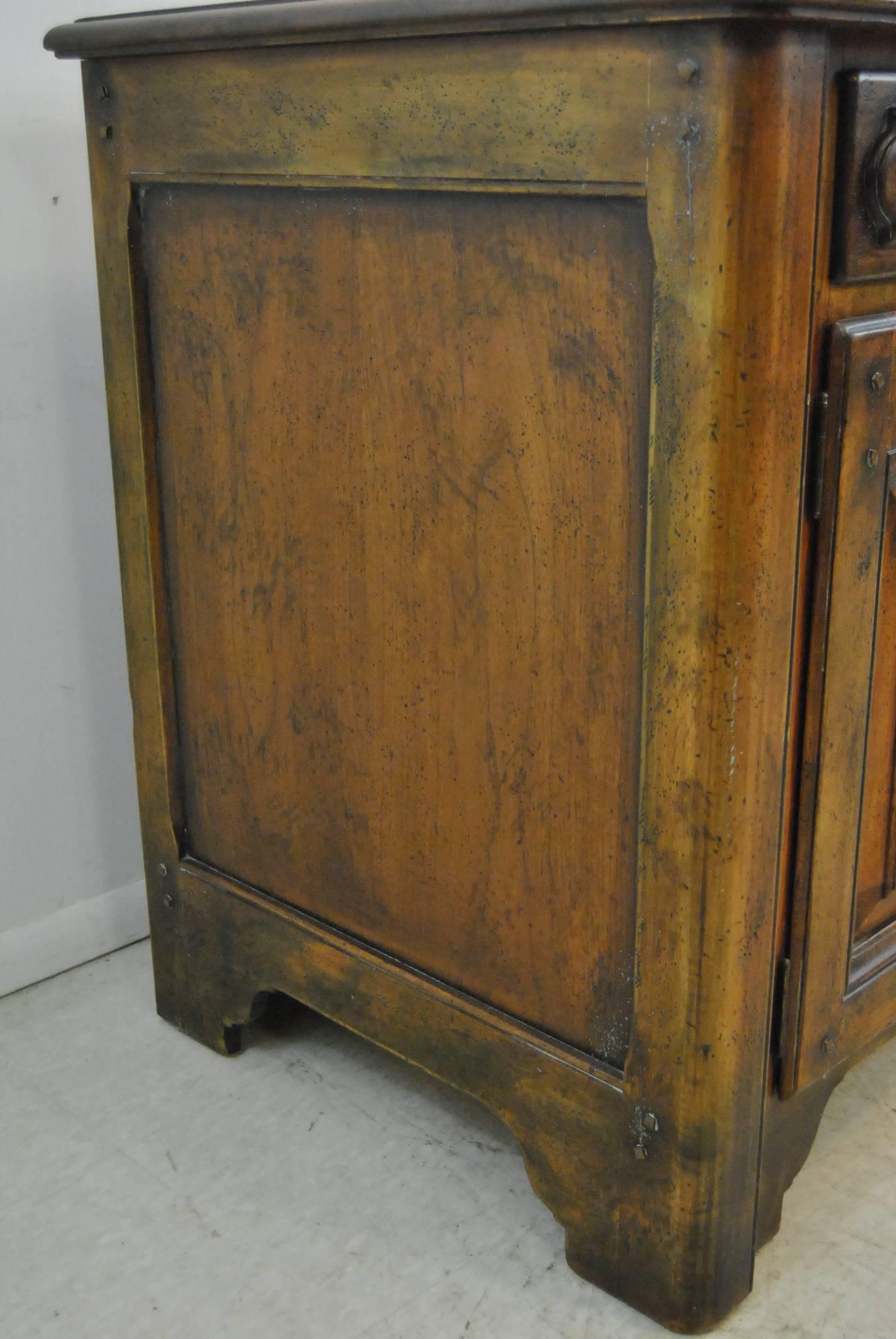 Country French Distressed Cherry Open Cupboard by Ralph Lauren 1