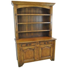 Country French Distressed Cherry Open Cupboard by Ralph Lauren