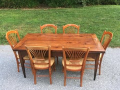 Country French Farm Table with Extensions