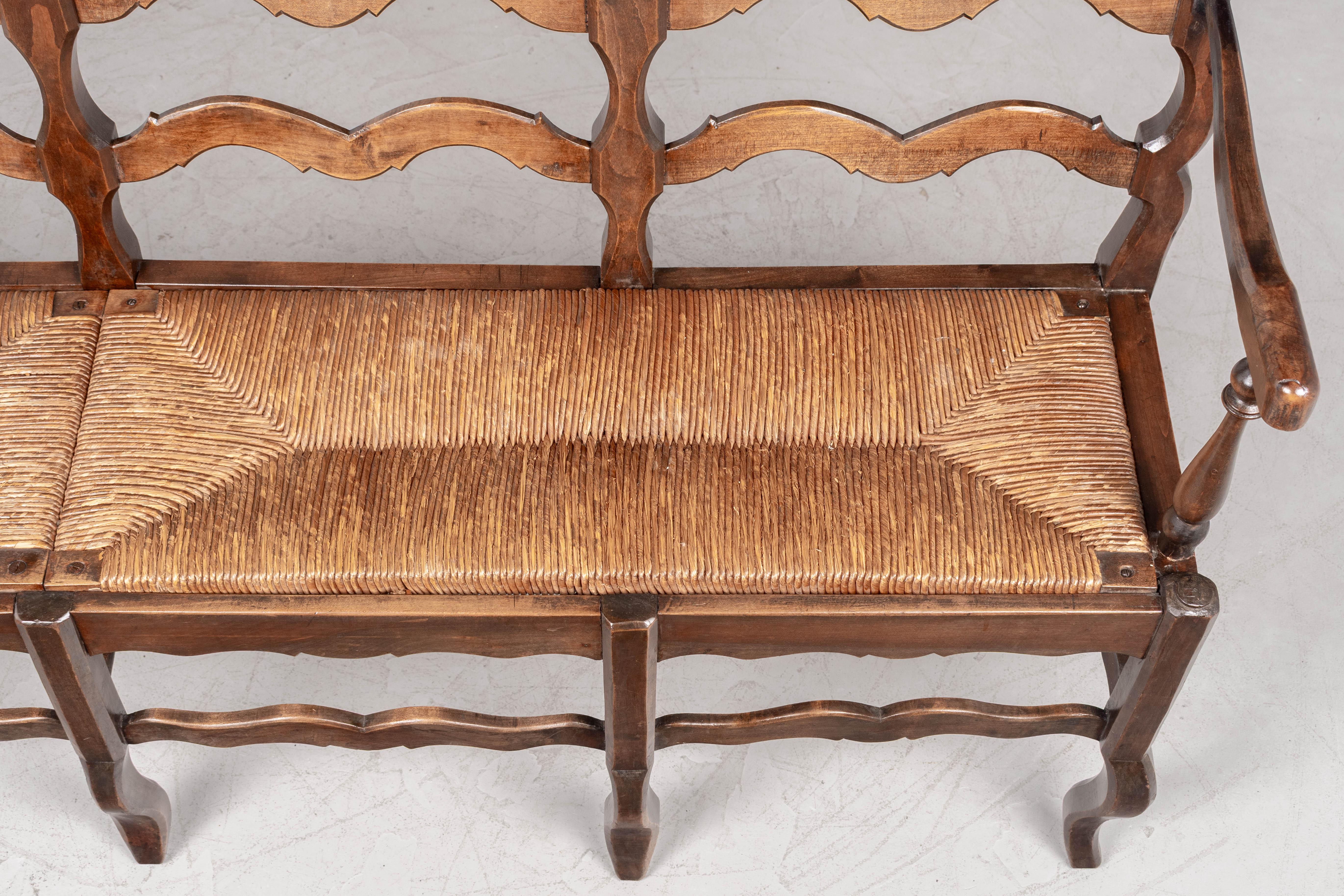 Country French Four Seat Bench For Sale 3