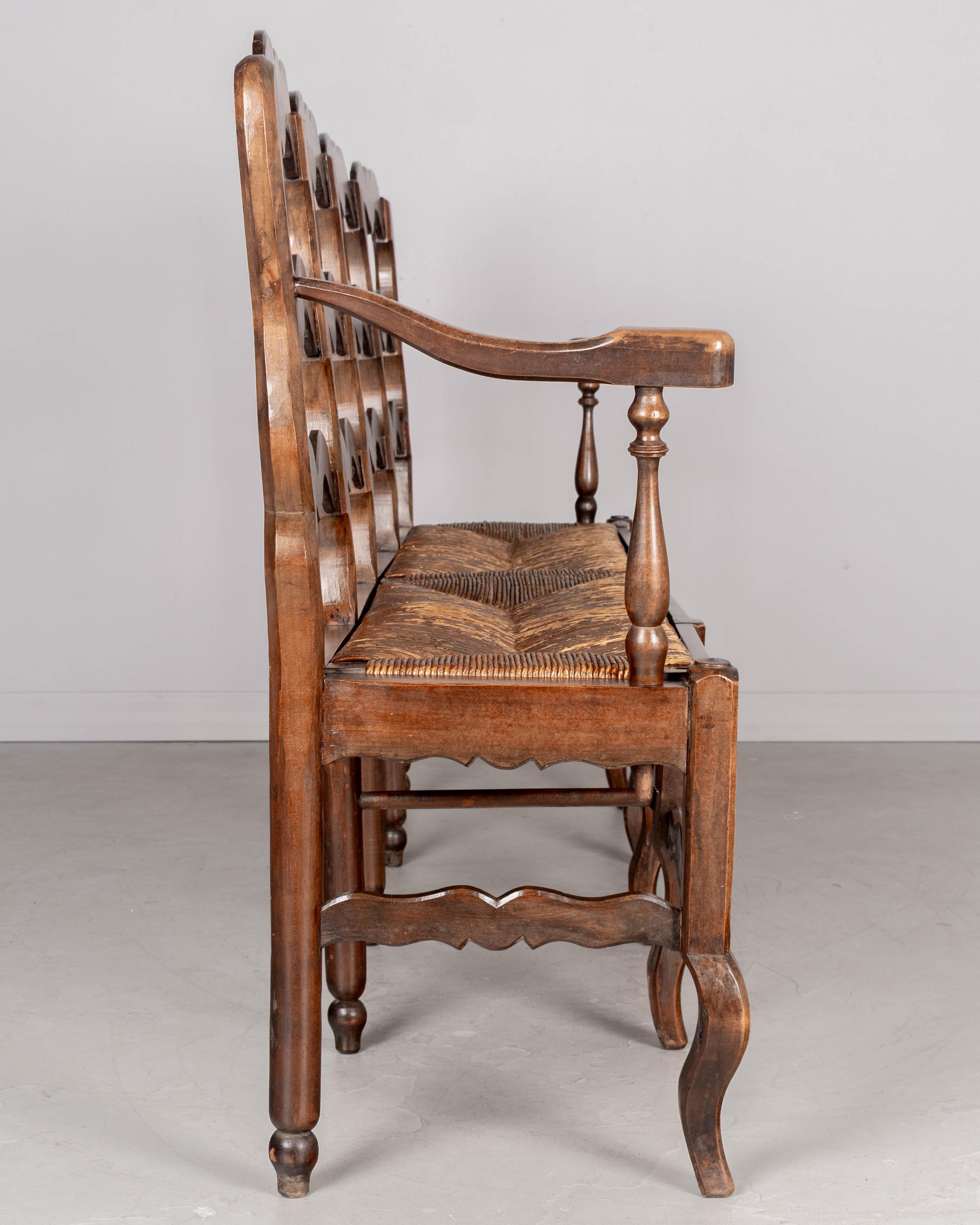 20th Century Country French Four Seat Bench For Sale