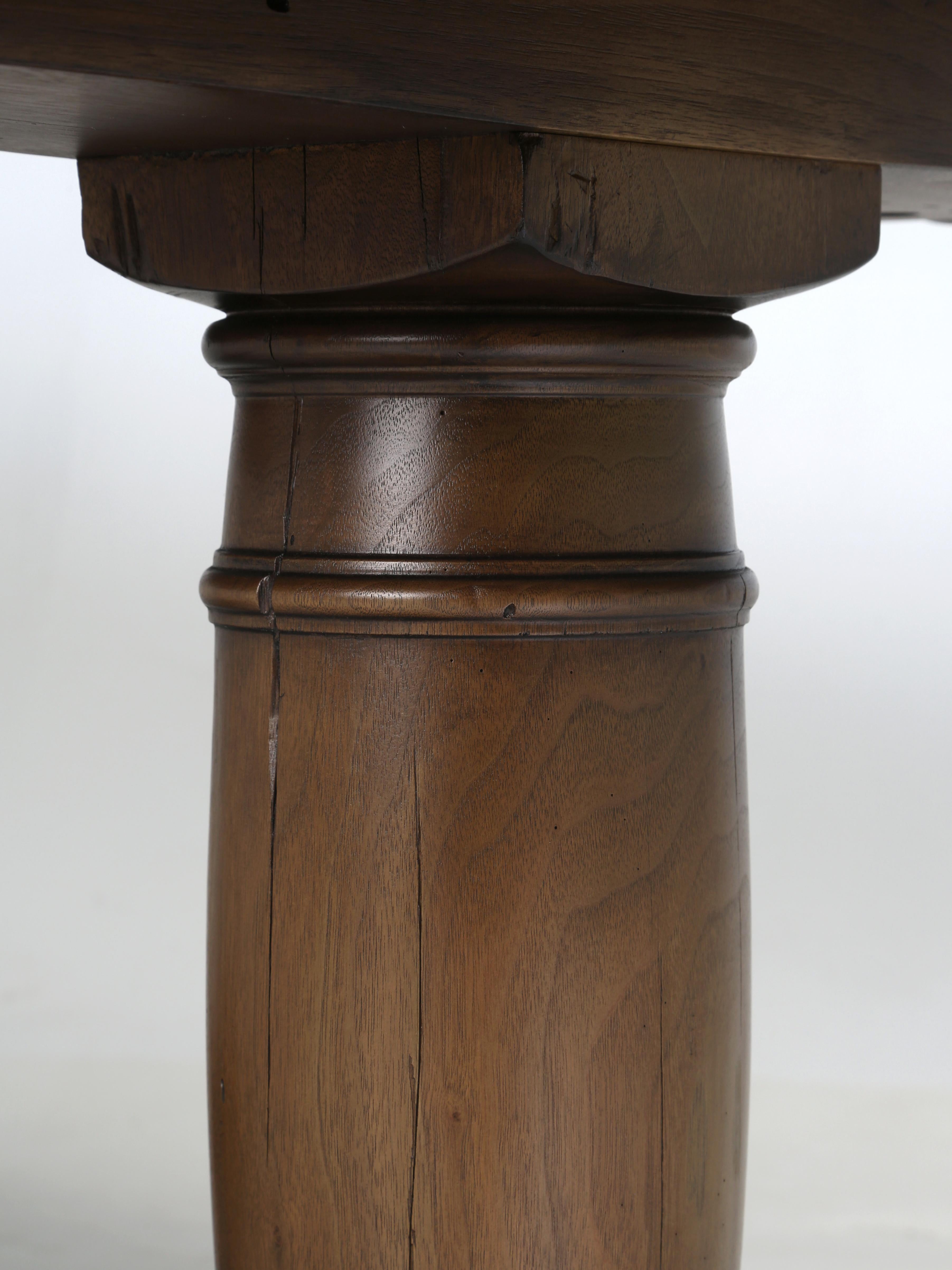 Table de salle à manger d'inspiration française par Old Plank, fabriquée à la main sur commande en vente 4