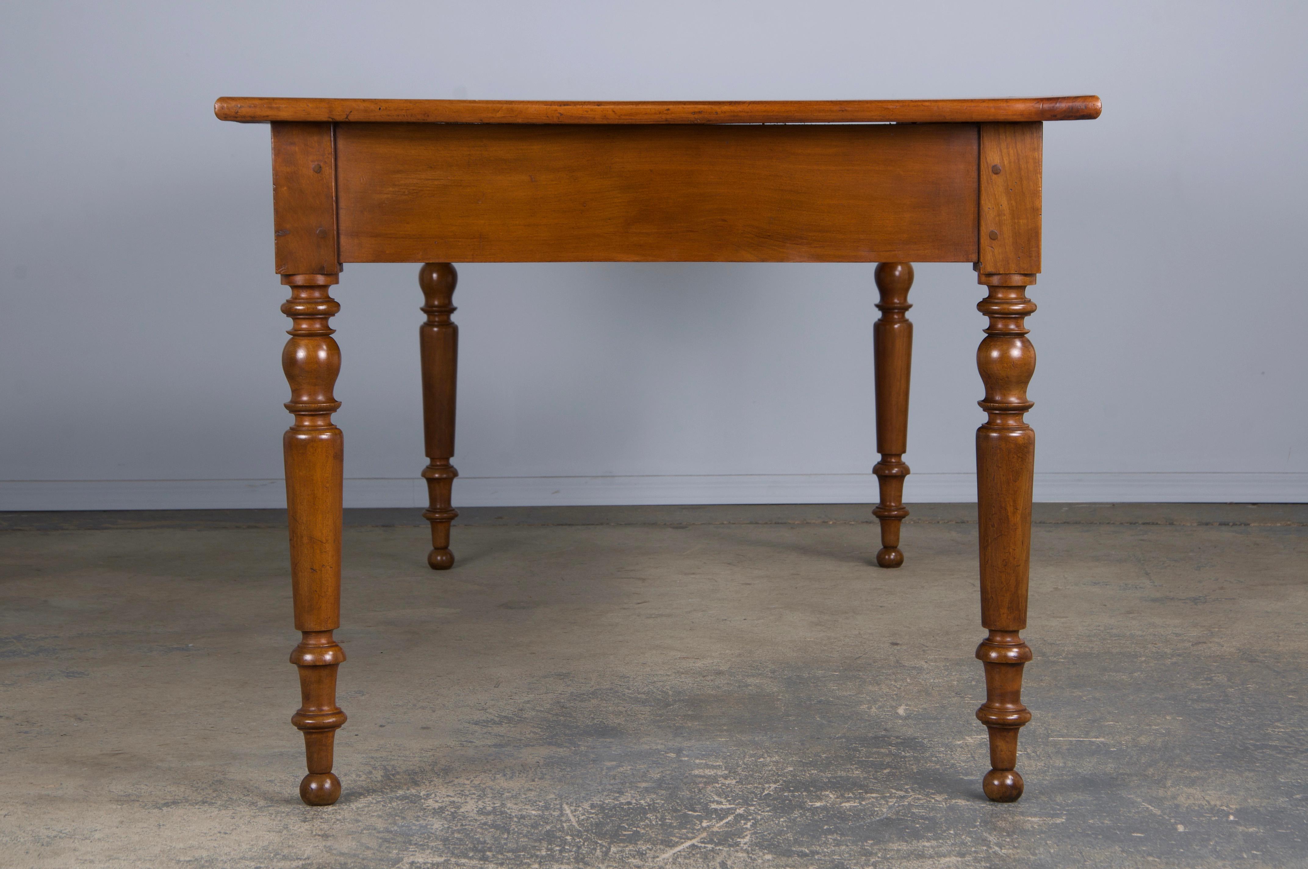Country French Louis Philippe Style Provincial Maple Dining Table 5