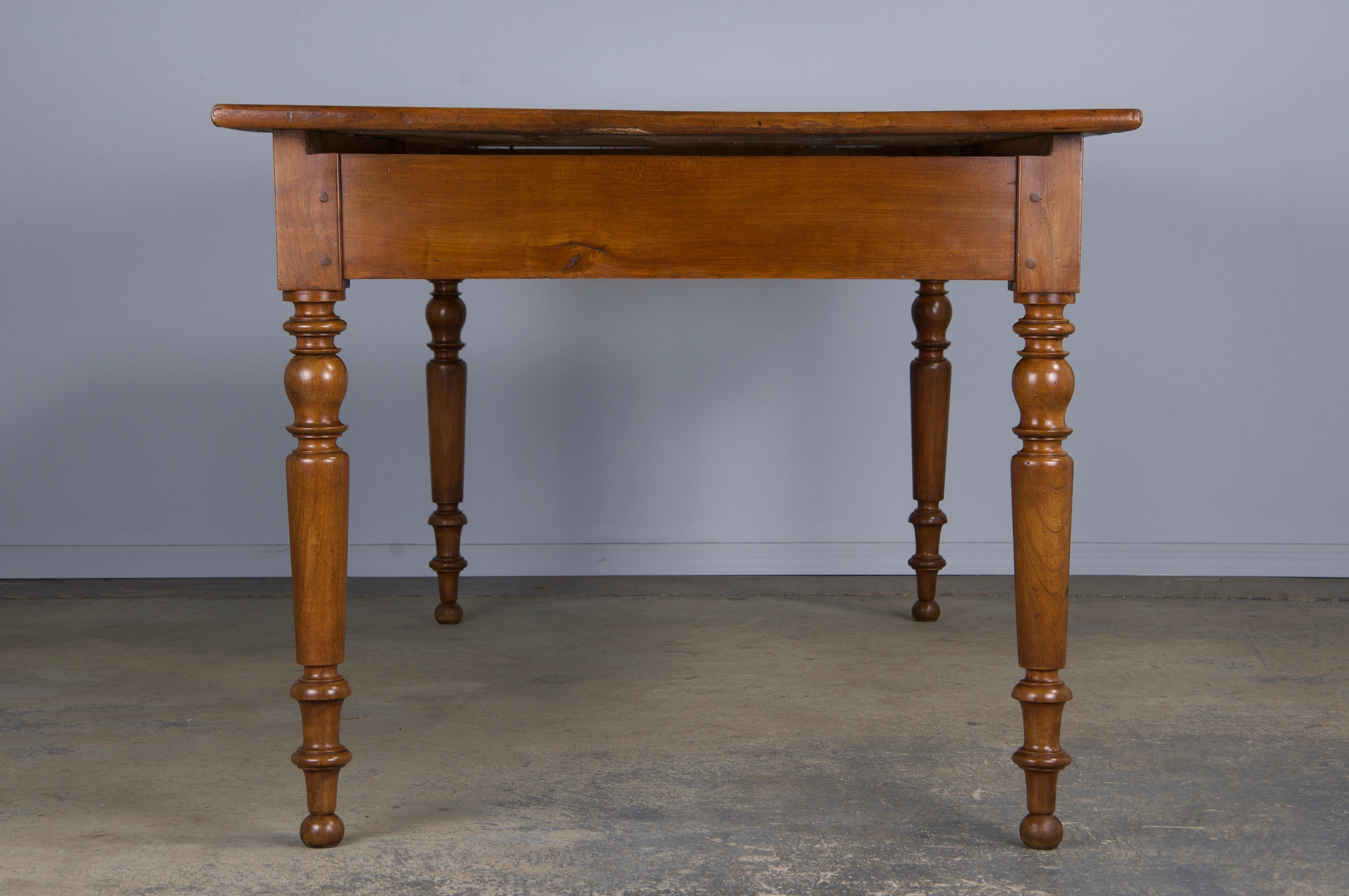 Country French Louis Philippe Style Provincial Maple Dining Table 6