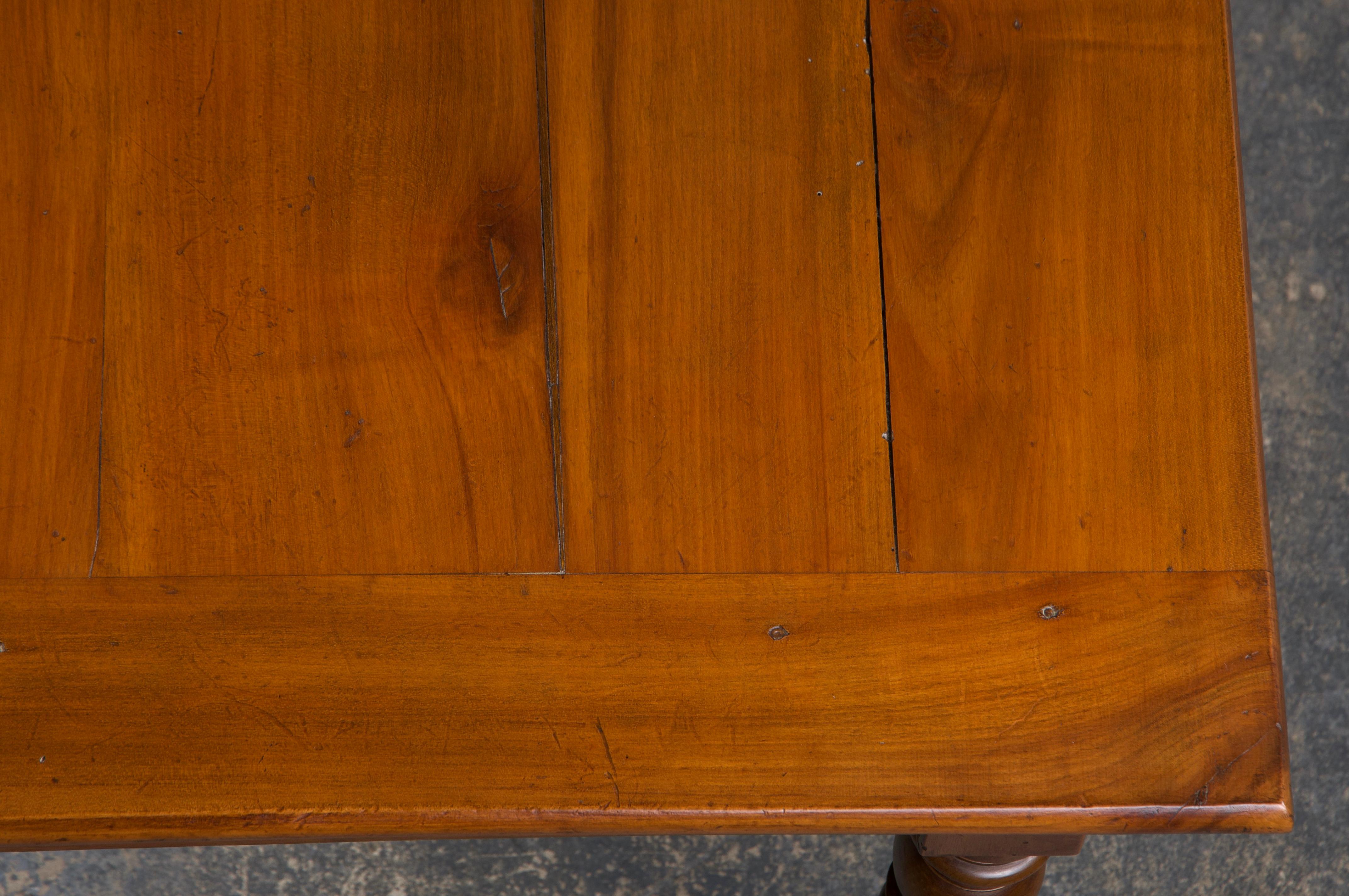 Country French Louis Philippe Style Provincial Maple Dining Table 9