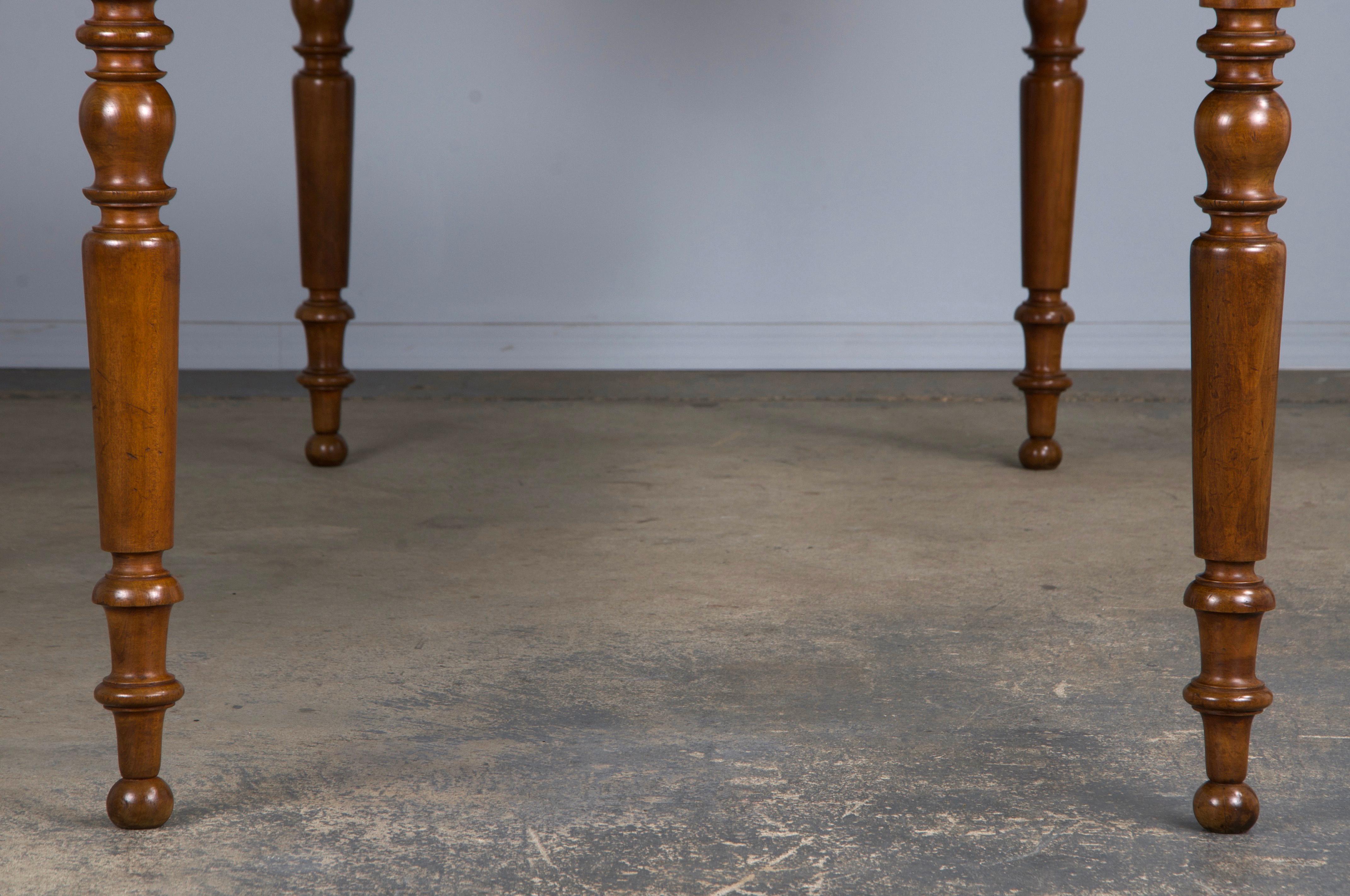 Country French Louis Philippe Style Provincial Maple Dining Table 10