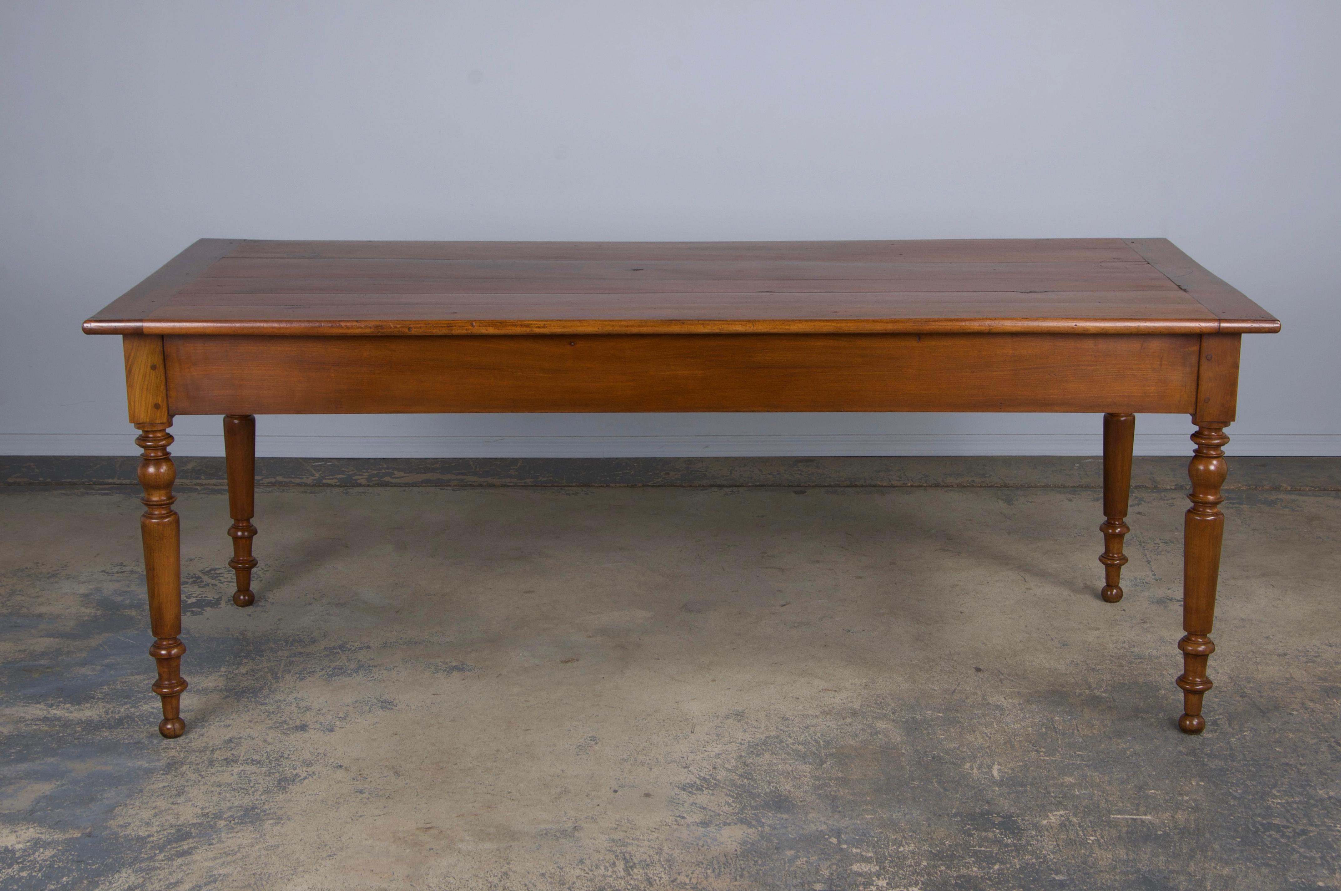 Country French Louis Philippe Style Provincial Maple Dining Table 14