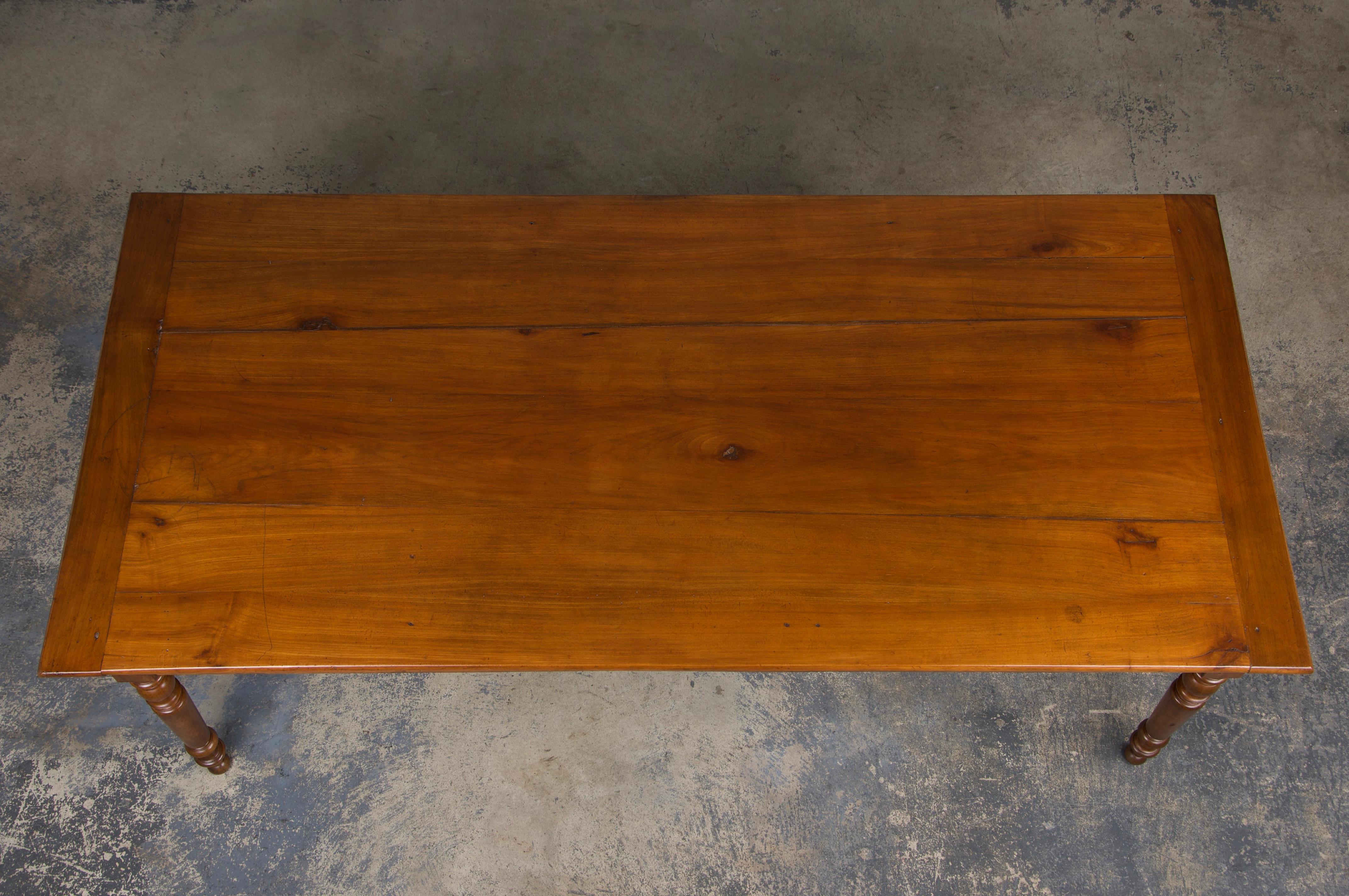 Country French Louis Philippe Style Provincial Maple Dining Table 1