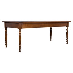 Country French Louis Philippe Style Provincial Maple Dining Table