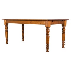 Country French Louis Philippe Style Provincial Maple Dining Table