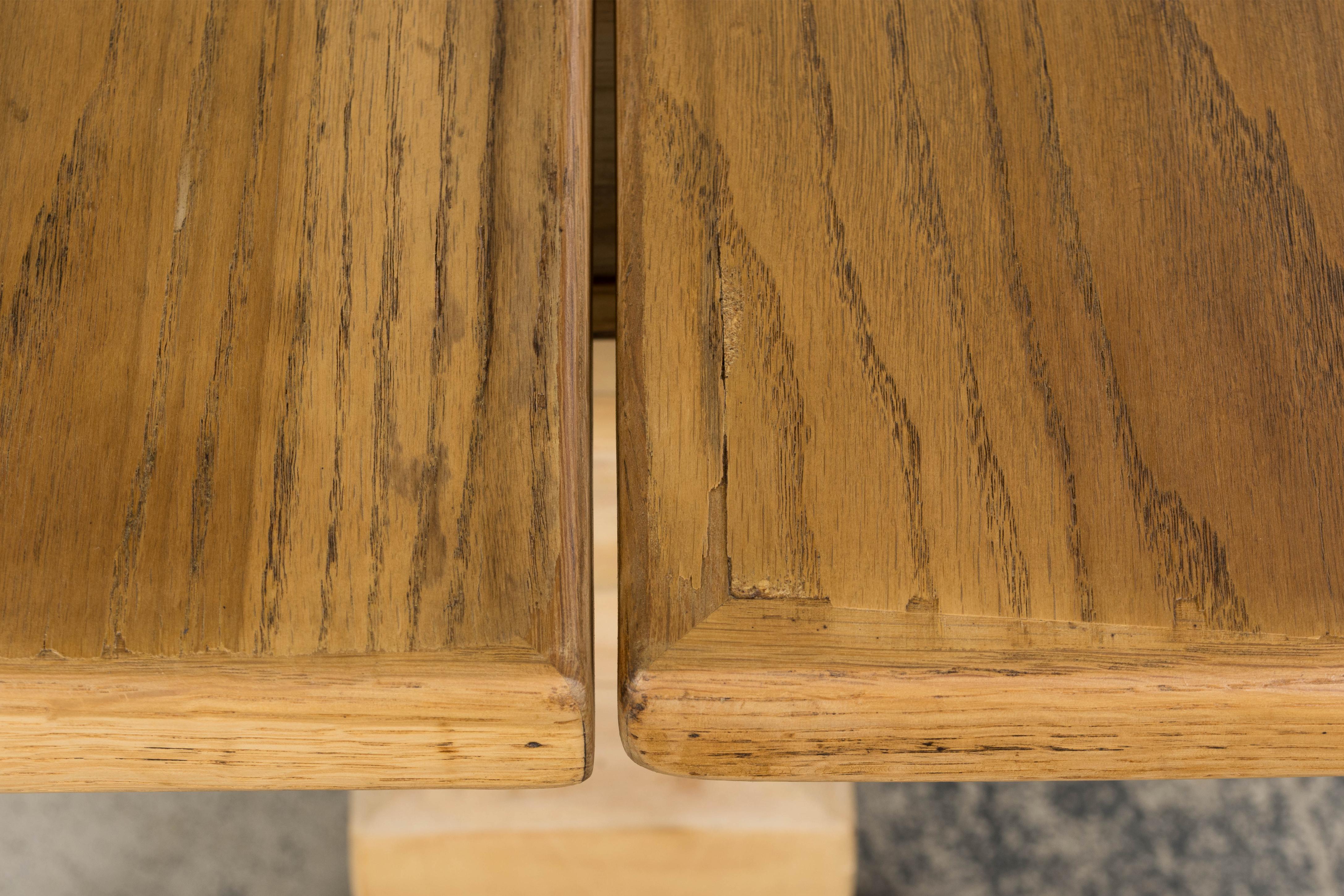 Country French Louis XIII Style Bleached Mixed Wood Folding Table For Sale 12