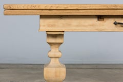 Country French Louis XIII Style Bleached Mixed Wood Folding Table