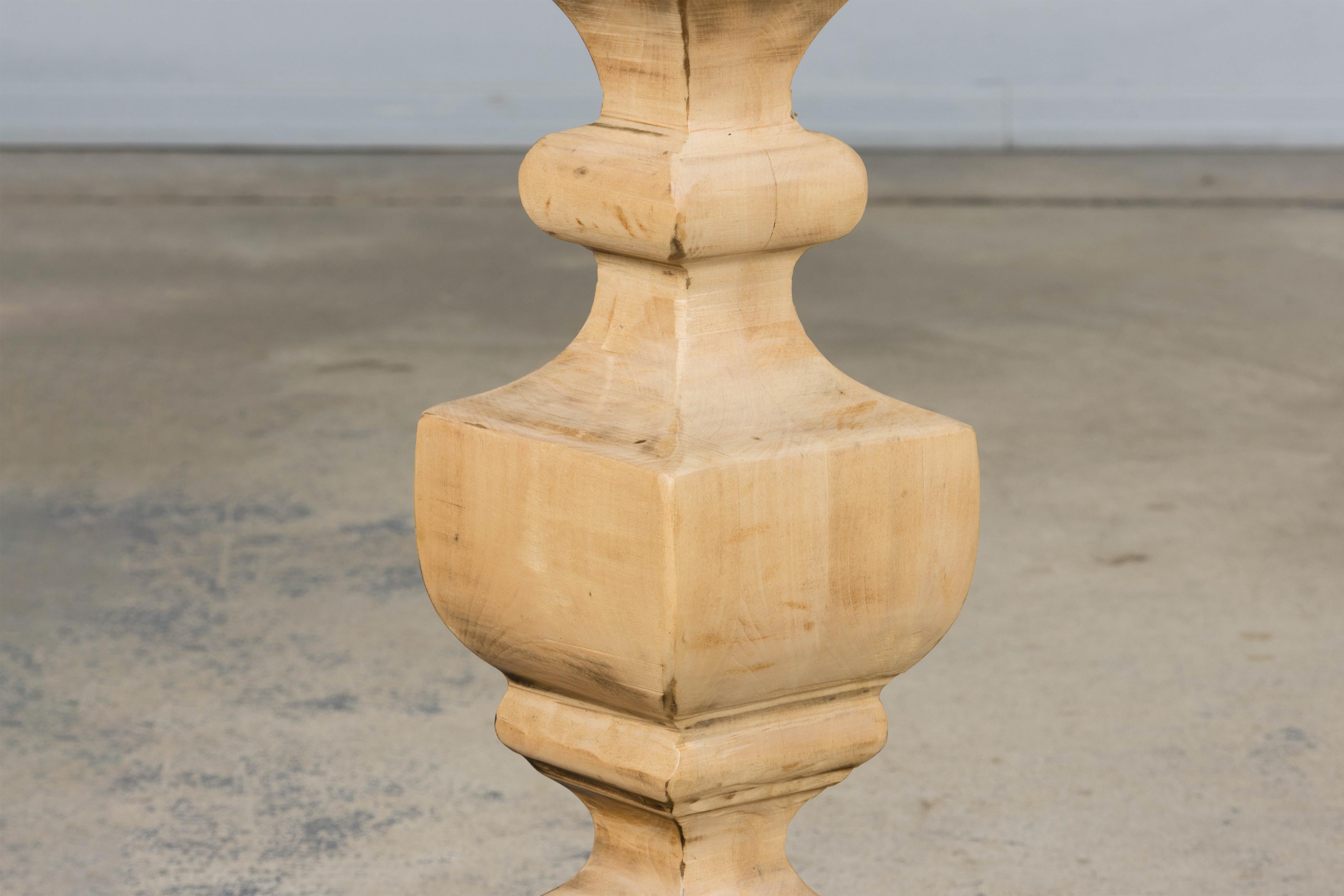 Country French Louis XIII Style Bleached Mixed Wood Folding Table For Sale 4