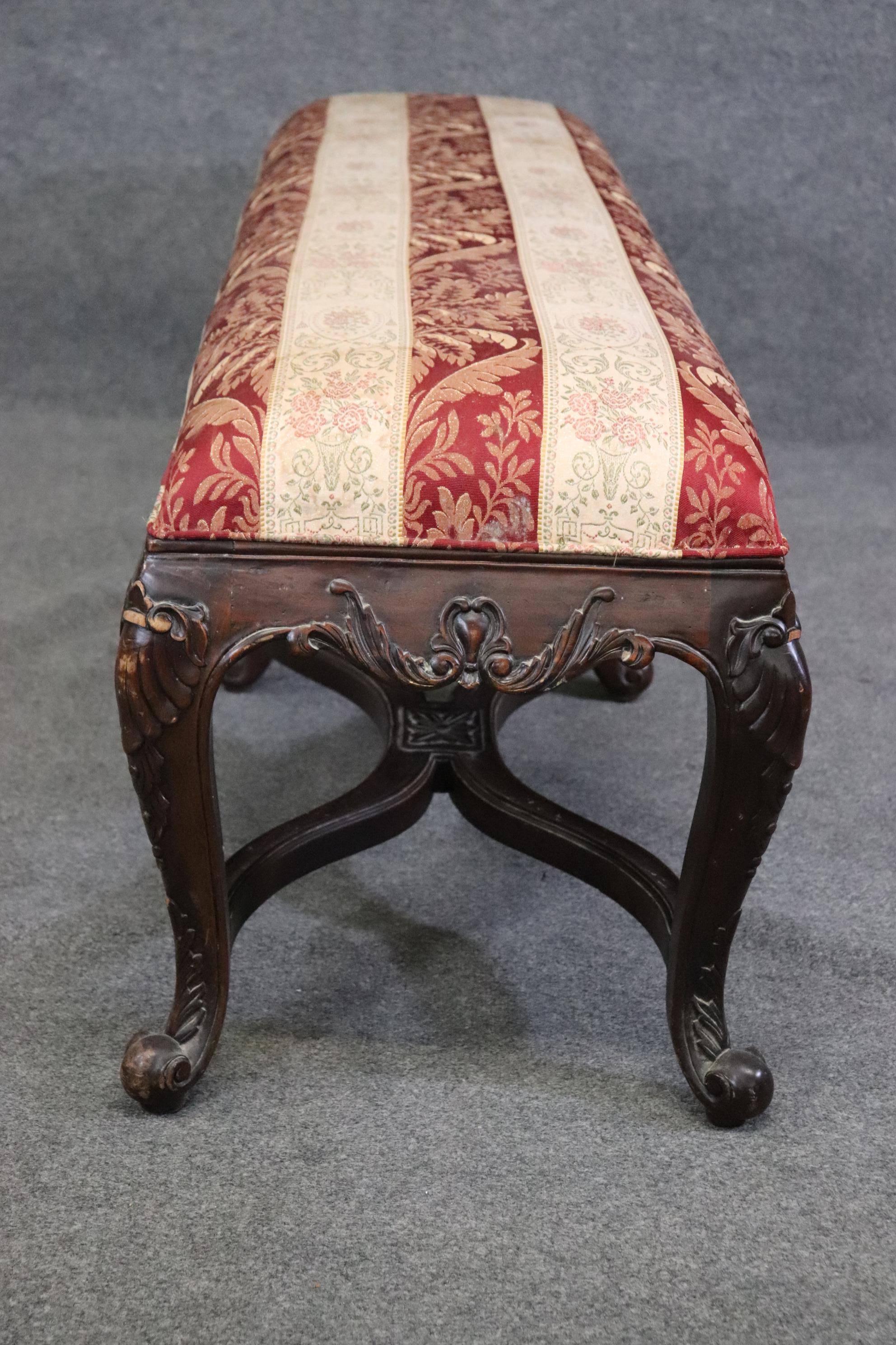 Inconnu Banc de Fenêtre Français Style Upholstering Louis XV en vente