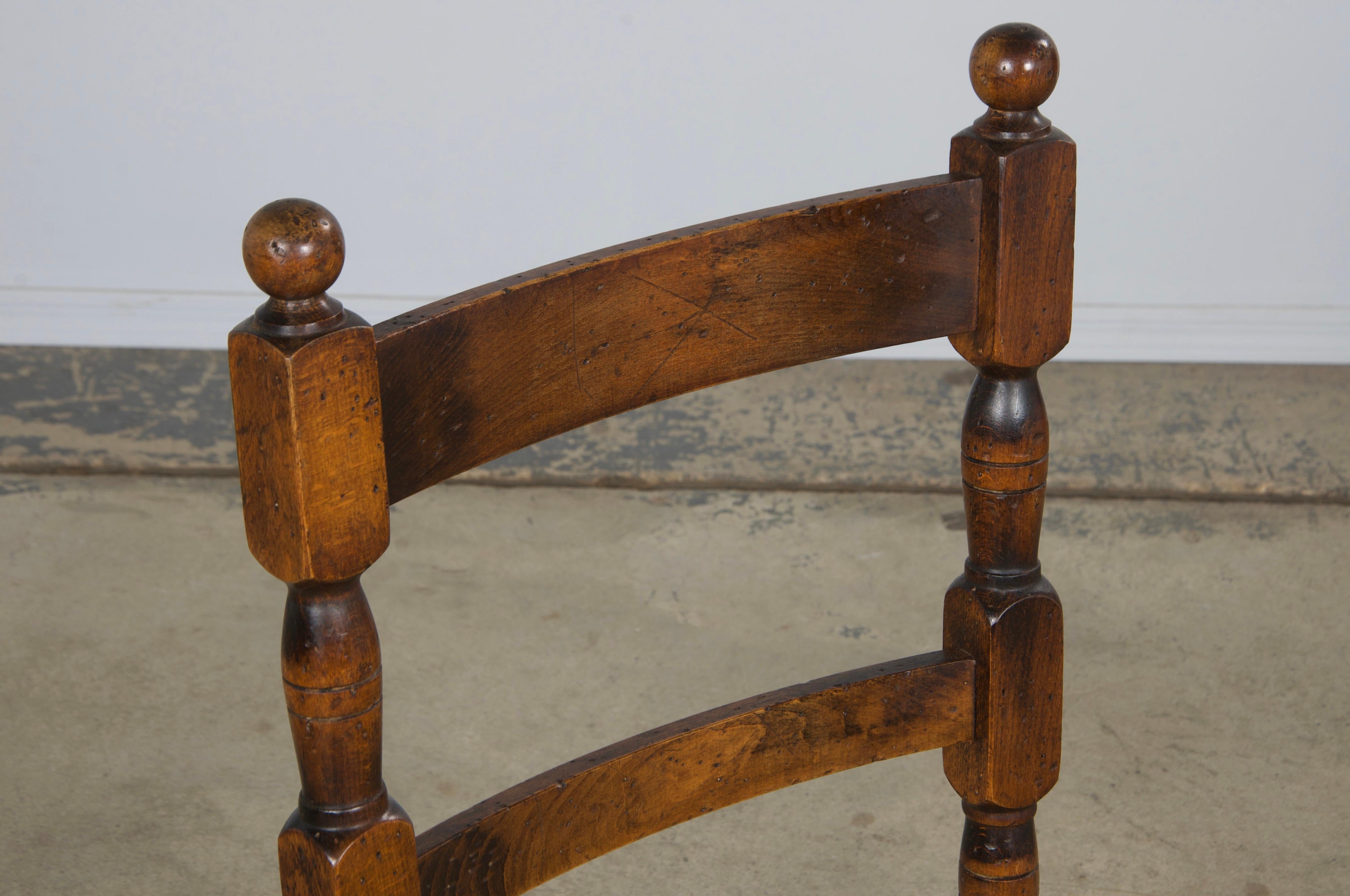 Country French Maple Ladder Back Rush Seats Farmhouse Dining Chairs - Set of 8 For Sale 2