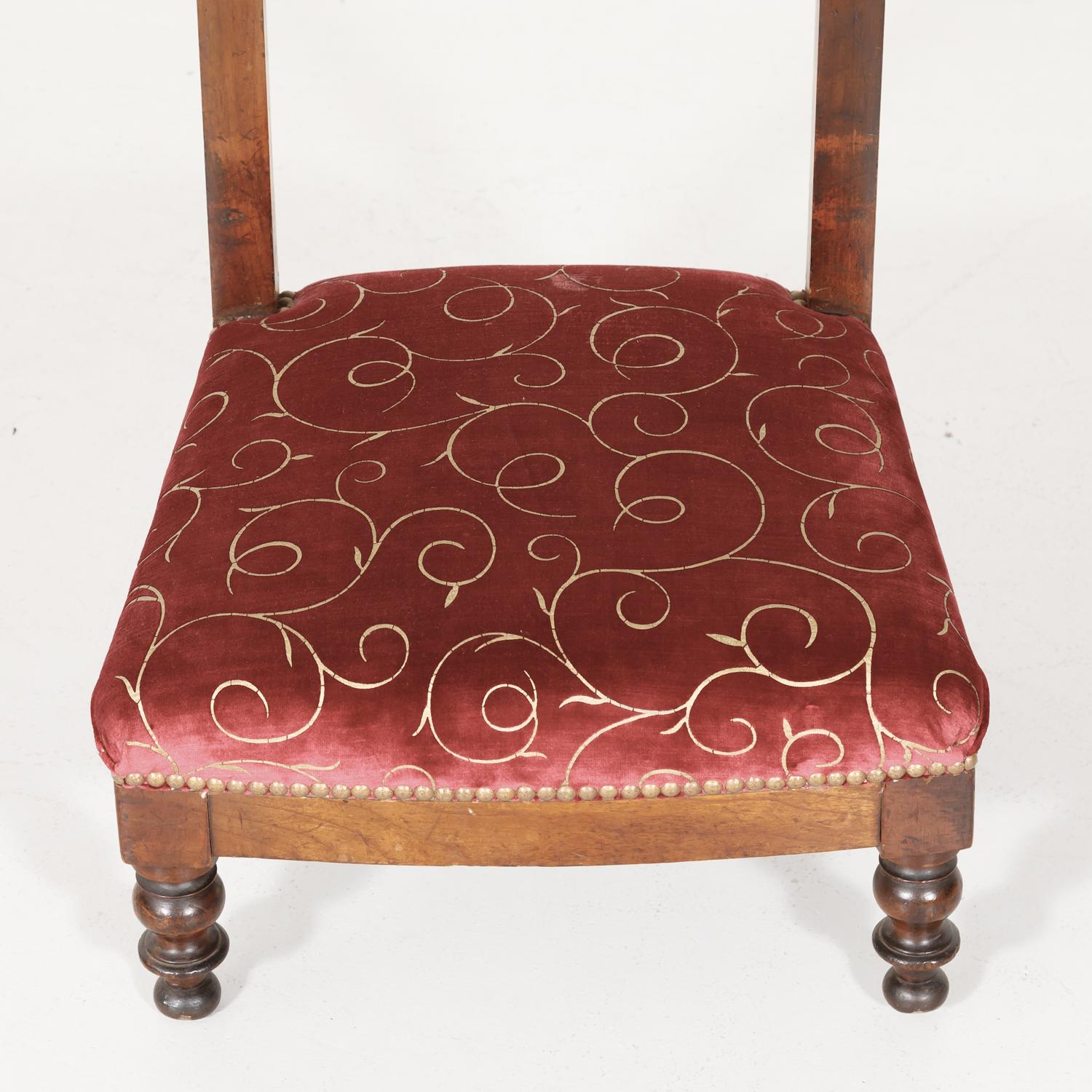 antique prayer chair