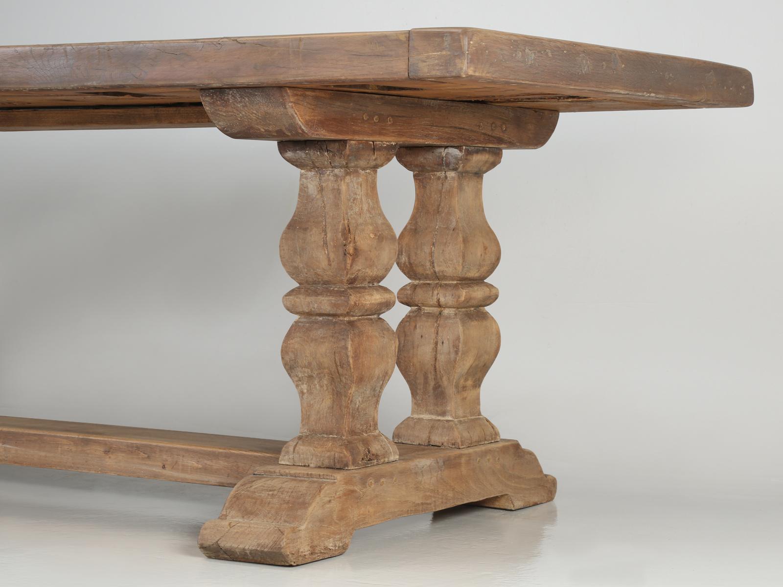 Country French Oak Dining Table Restored Structurally, Cosmetically Original 7