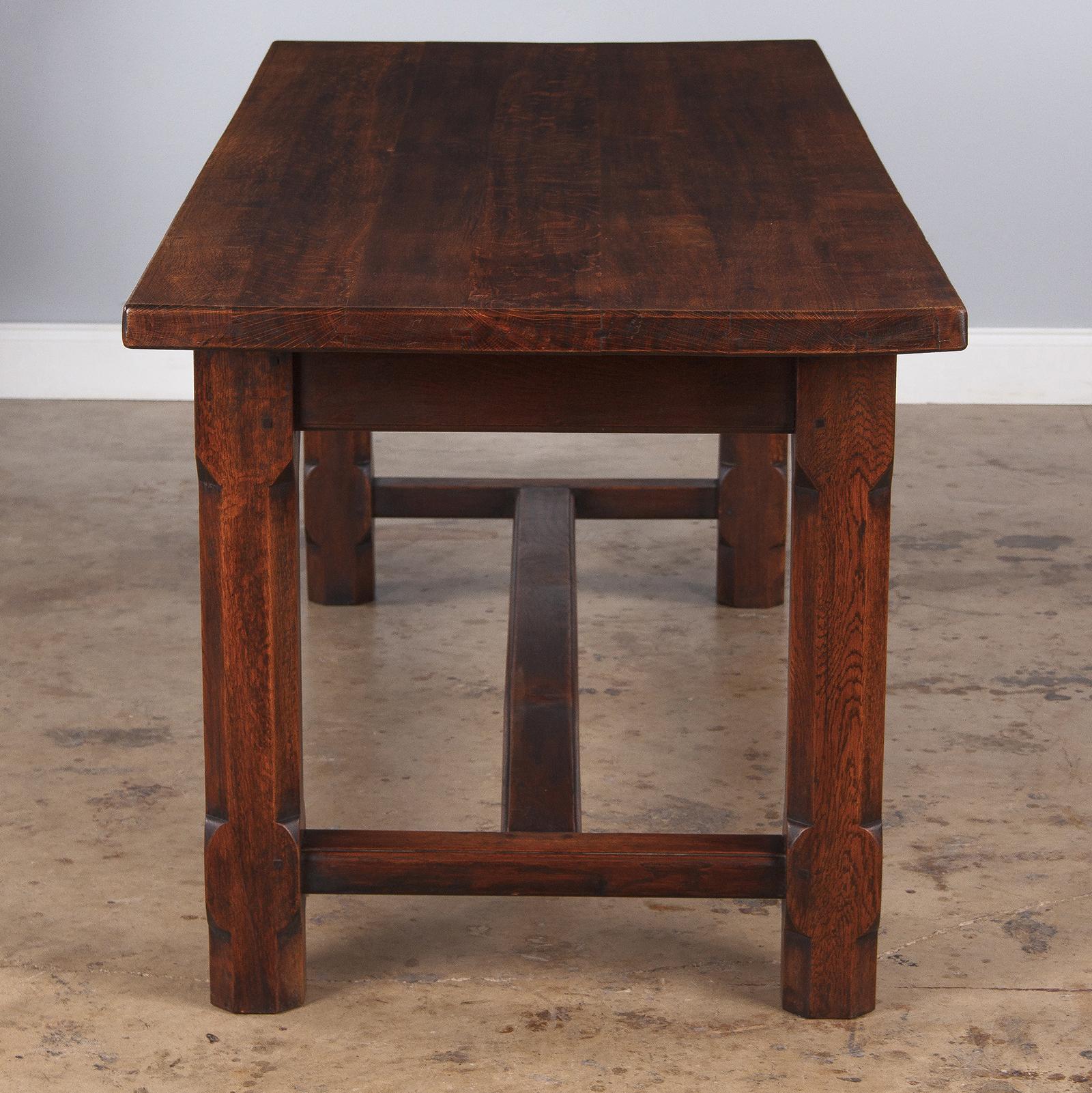 Country French Oak Farm Table or Desk, Early 1900s 7