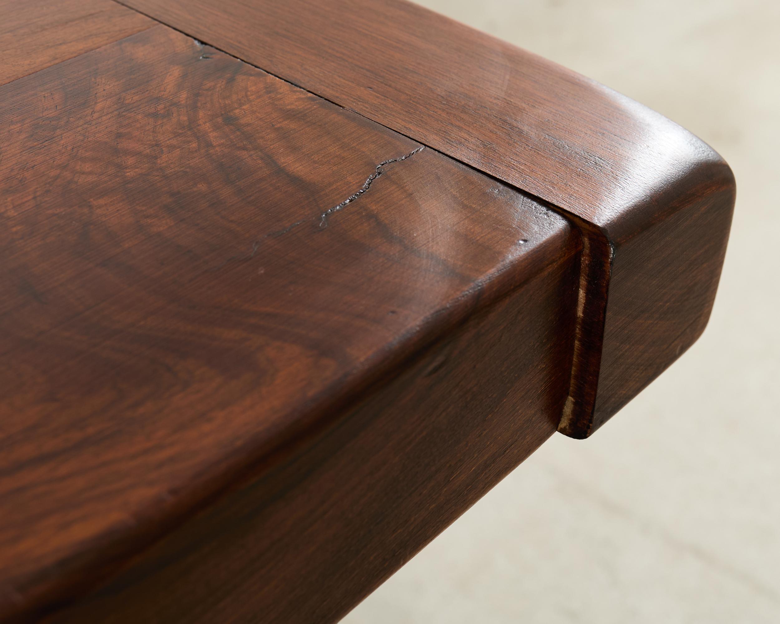 Table de salle à manger à tréteaux en chêne français Farmhouse Barley Twist en vente 12