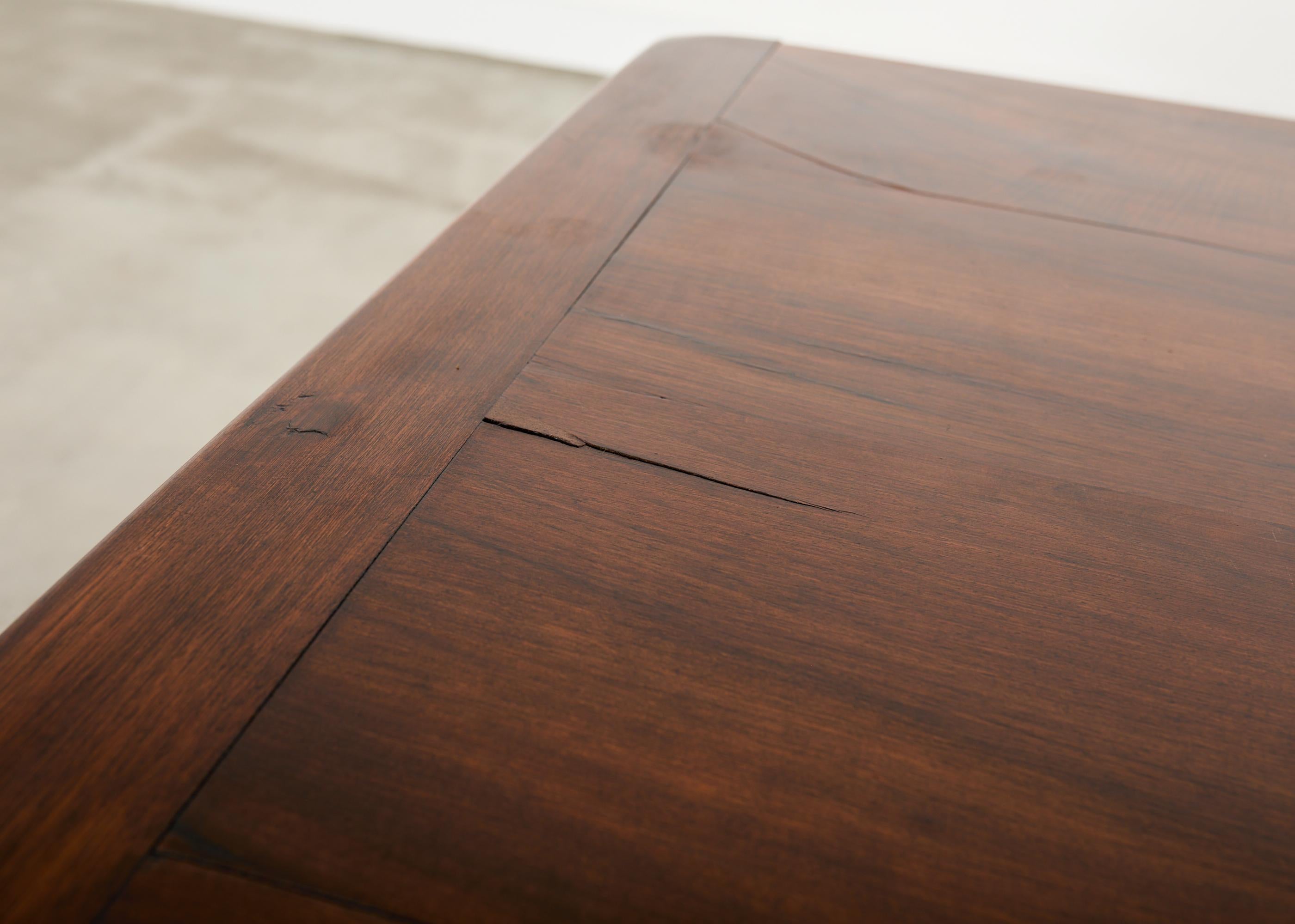 Table de salle à manger à tréteaux en chêne français Farmhouse Barley Twist en vente 1