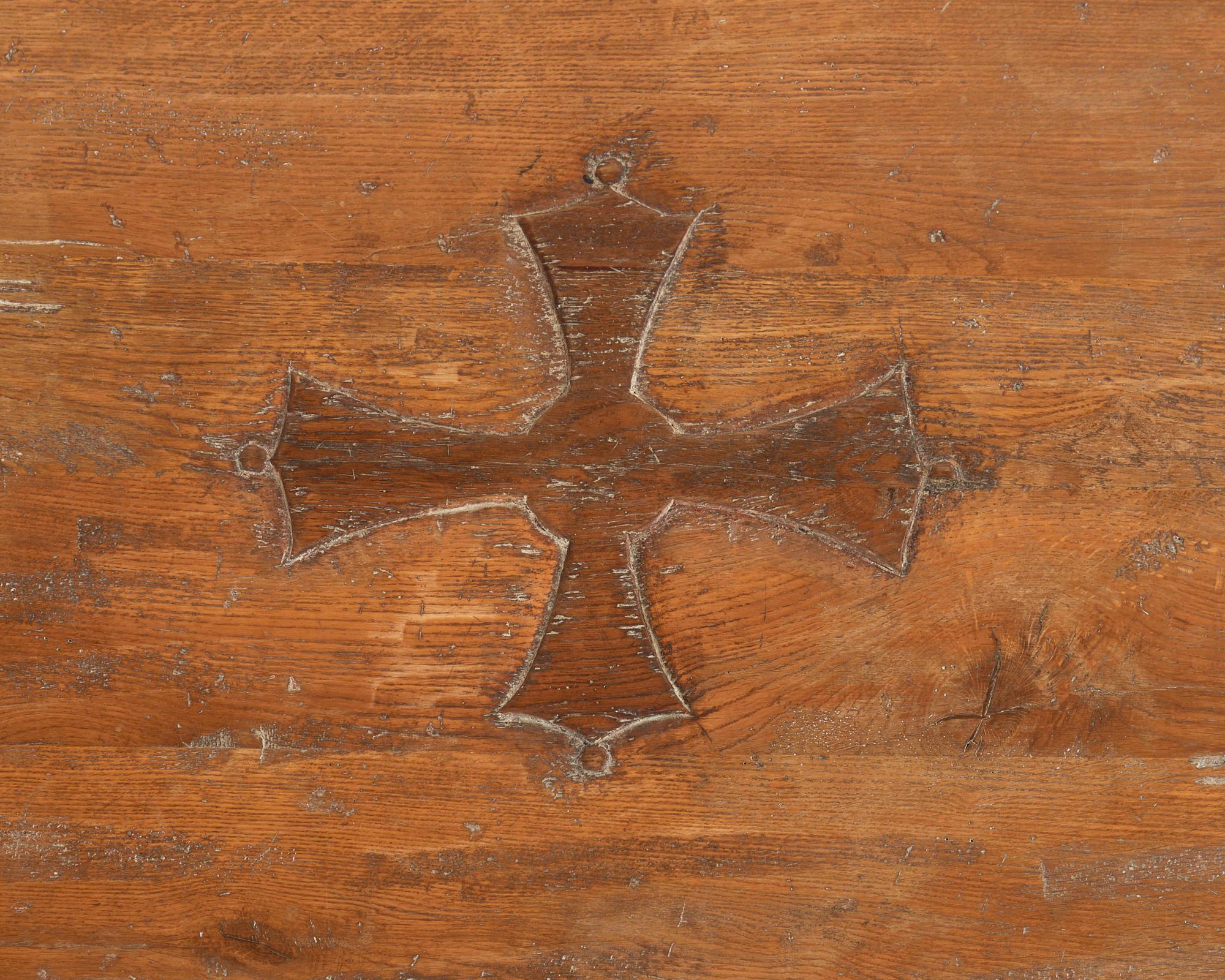XX secolo Tavolo da pranzo Grand Country French Oak Farmhouse Demilune Ends in vendita