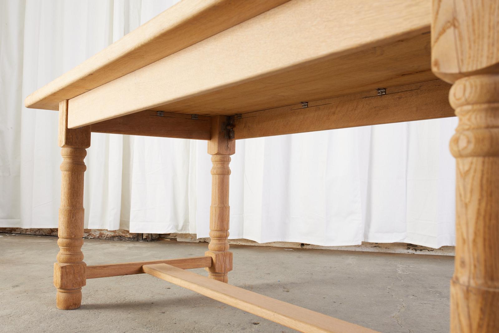Country French Oak Farmhouse Trestle Dining Table 4