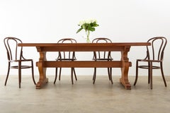 Country French Oak Farmhouse Trestle Dining Table