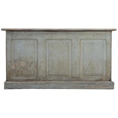 Country French Painted Bakery or Patisserie Store Counter or Kitchen Island