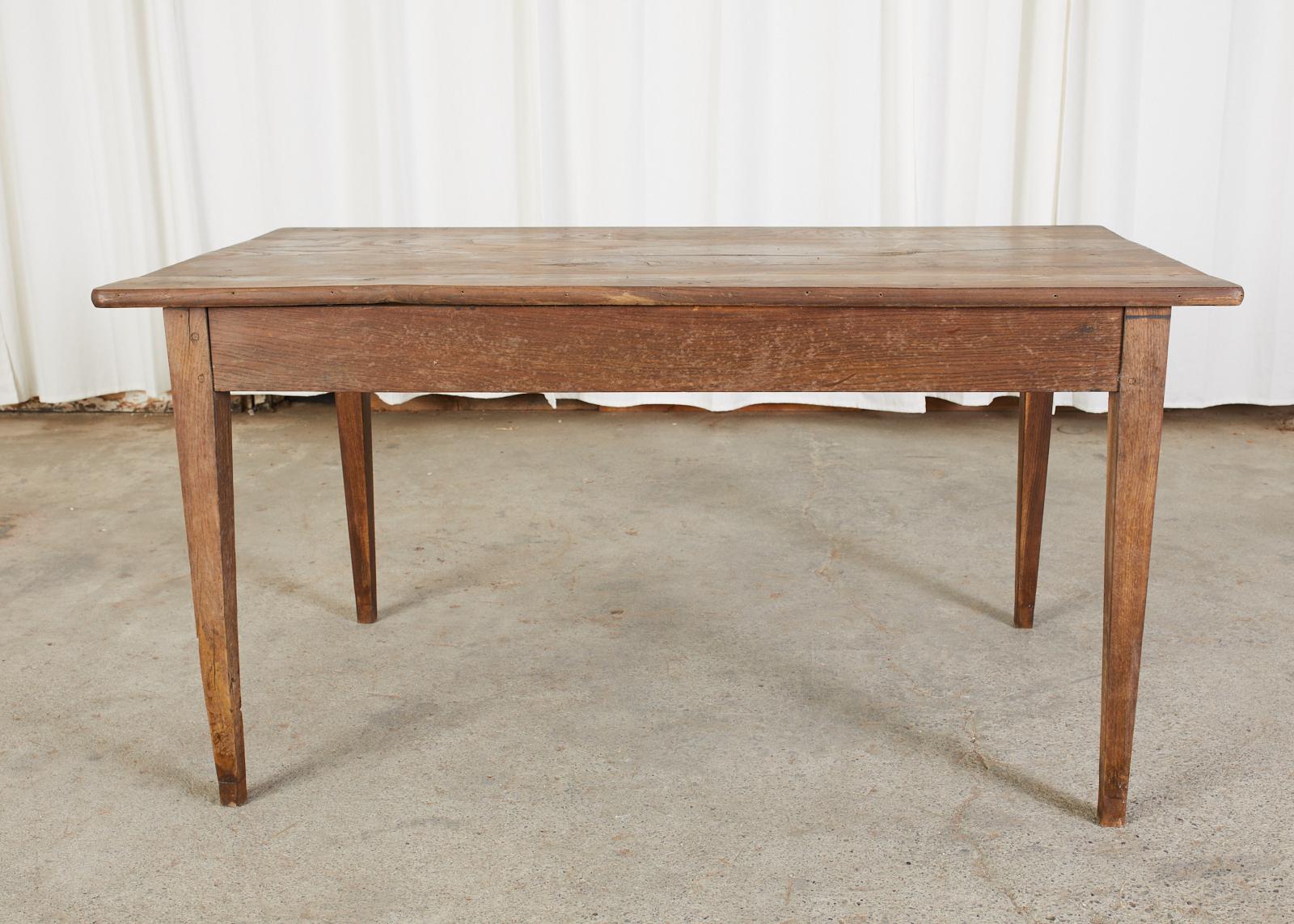 Country French Painted Pine Farmhouse Dining Table 14