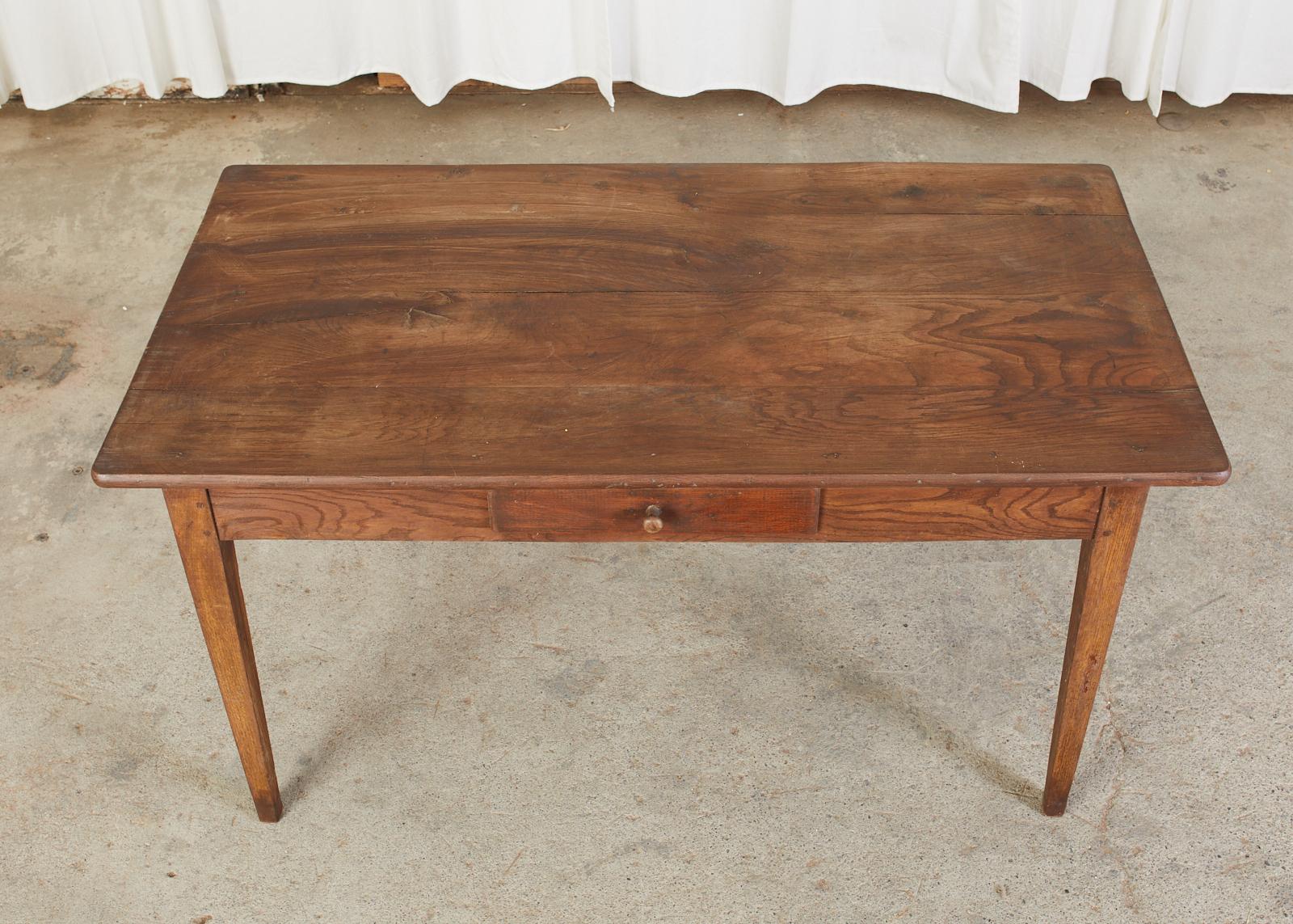 Oak Country French Painted Pine Farmhouse Dining Table
