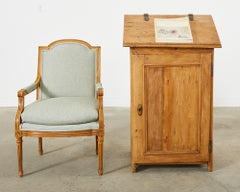 Country French Pine Farmhouse Podium Lectern Desk or Bookstand