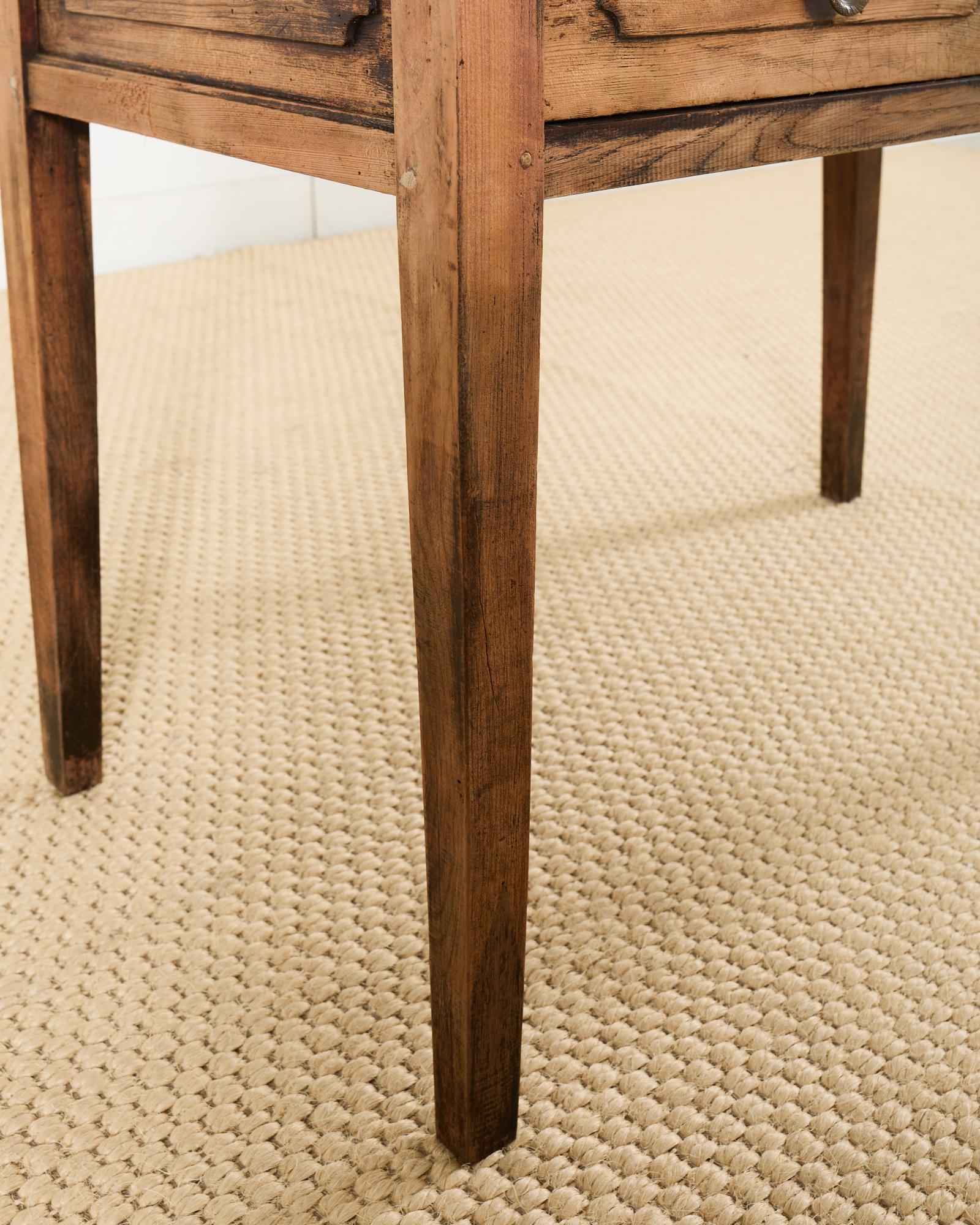 Country French Provincial Bleached Pine Writing Table Desk 8