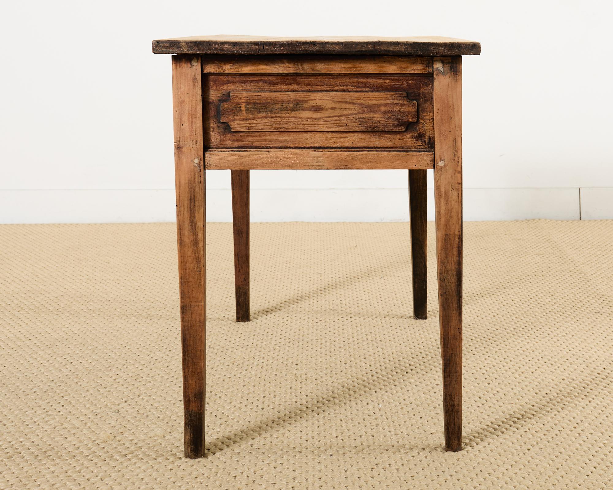 Country French Provincial Bleached Pine Writing Table Desk 13