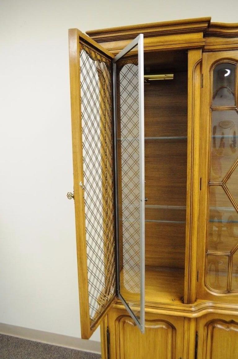 antique breakfront china cabinet