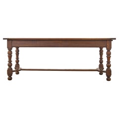 Country French Provincial Oak Farmhouse Trestle Dining Table Country French Provincial Oak Farmhouse Trestle Dining Table