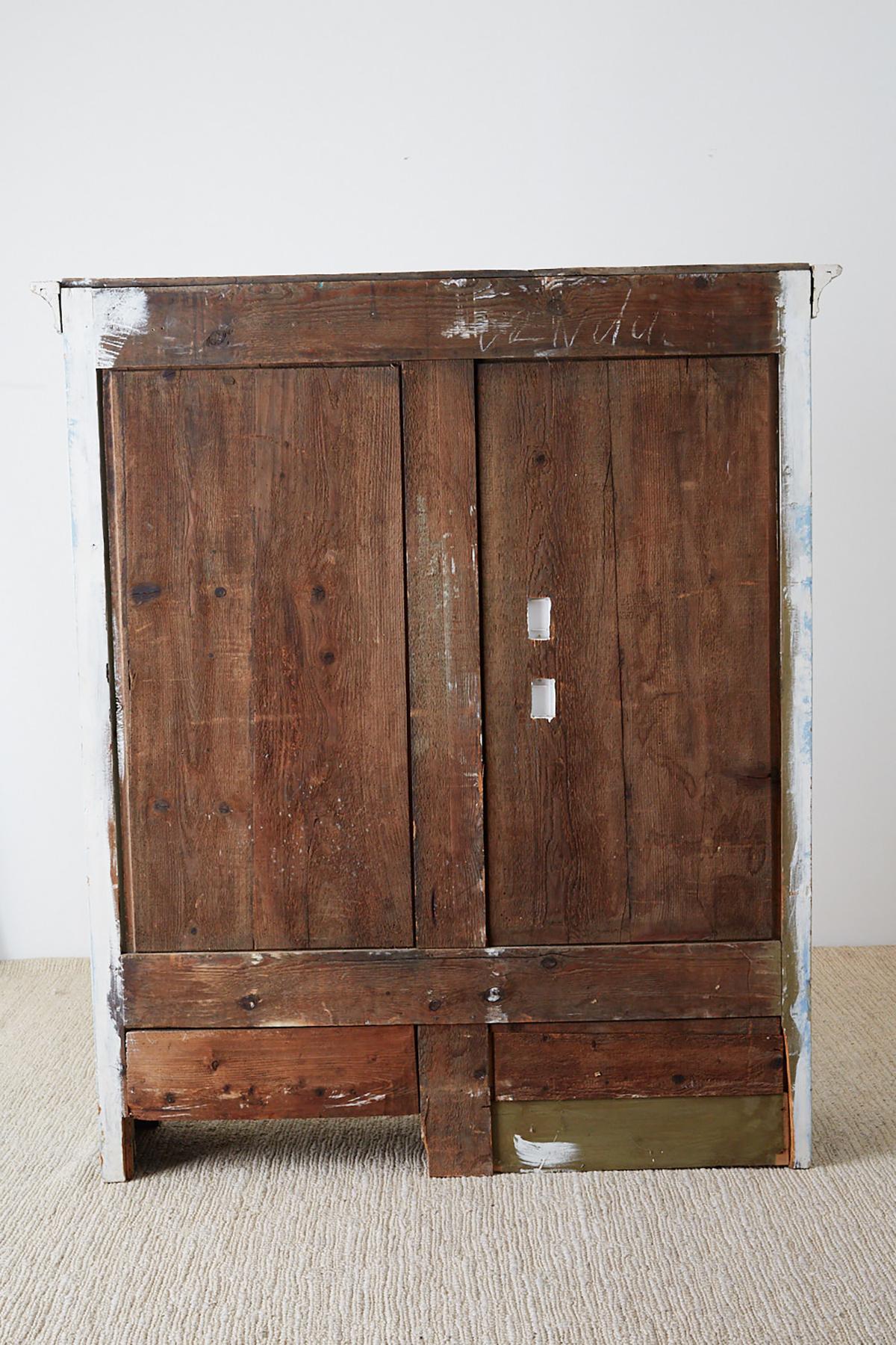 Country French Provincial Painted Armoire Cabinet 14