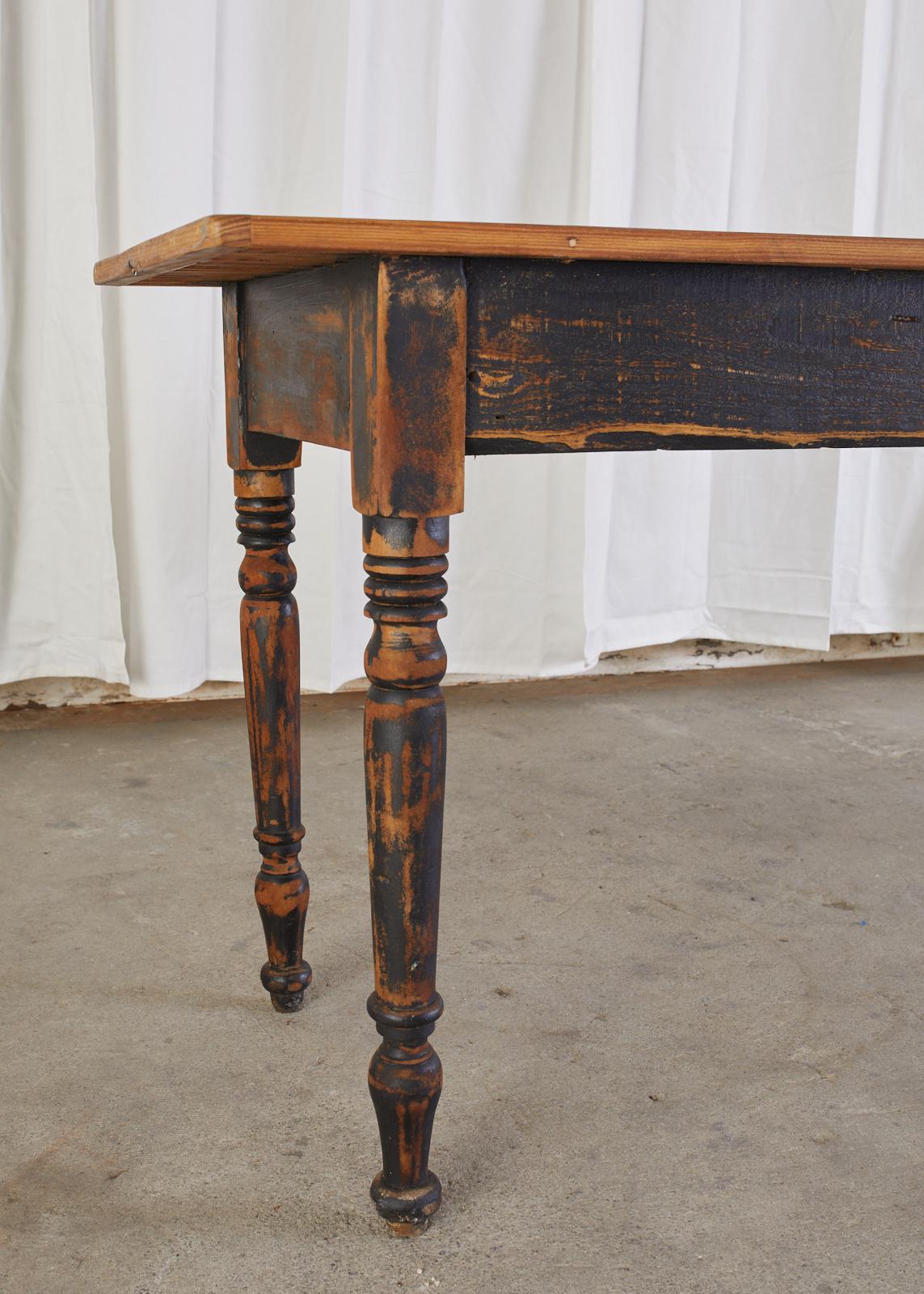 Country French Provincial Painted Pine Farm Table 7