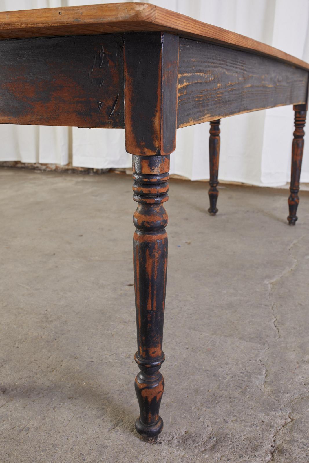 Country French Provincial Painted Pine Farm Table 13
