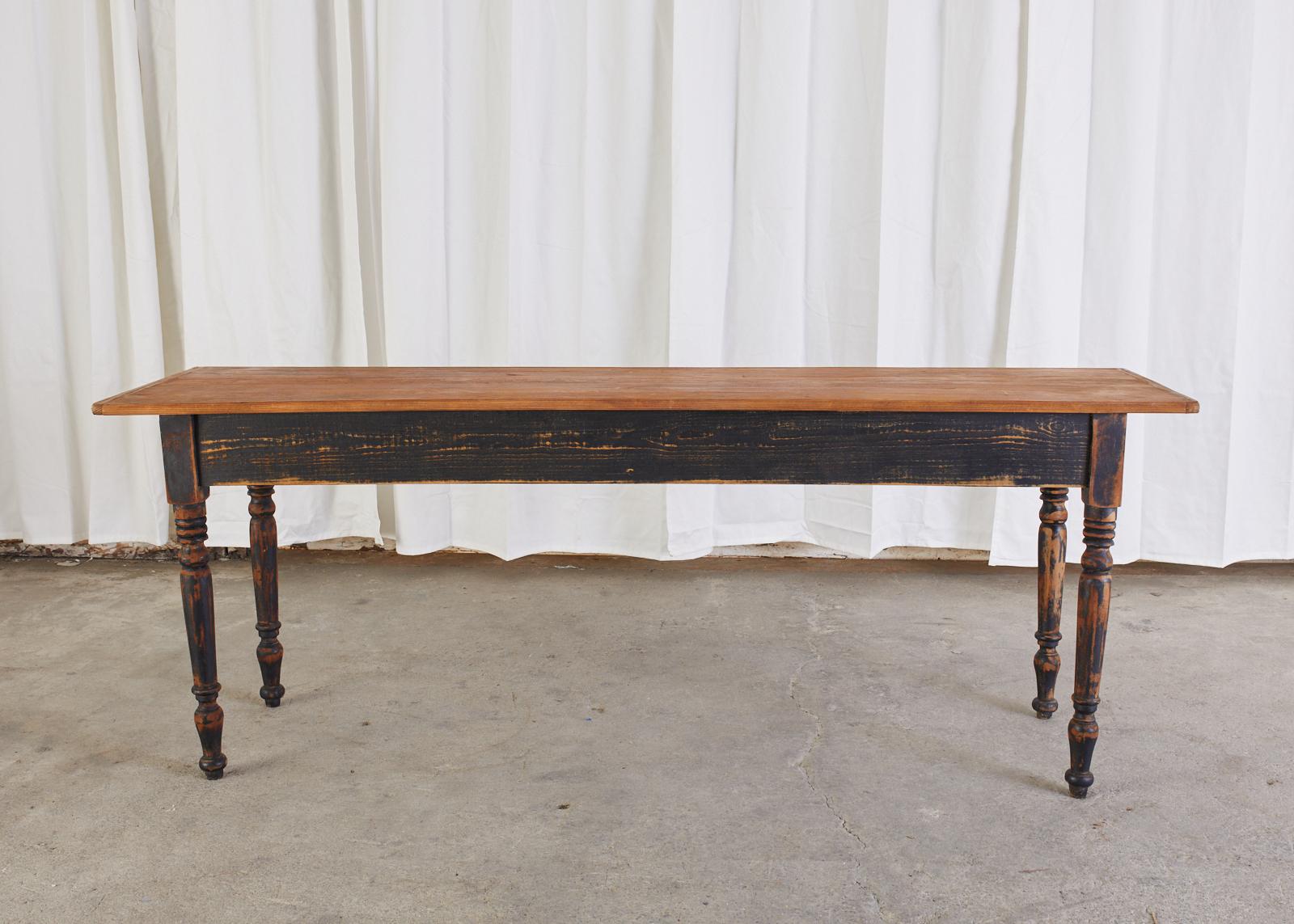 Country French Provincial Painted Pine Farm Table 15