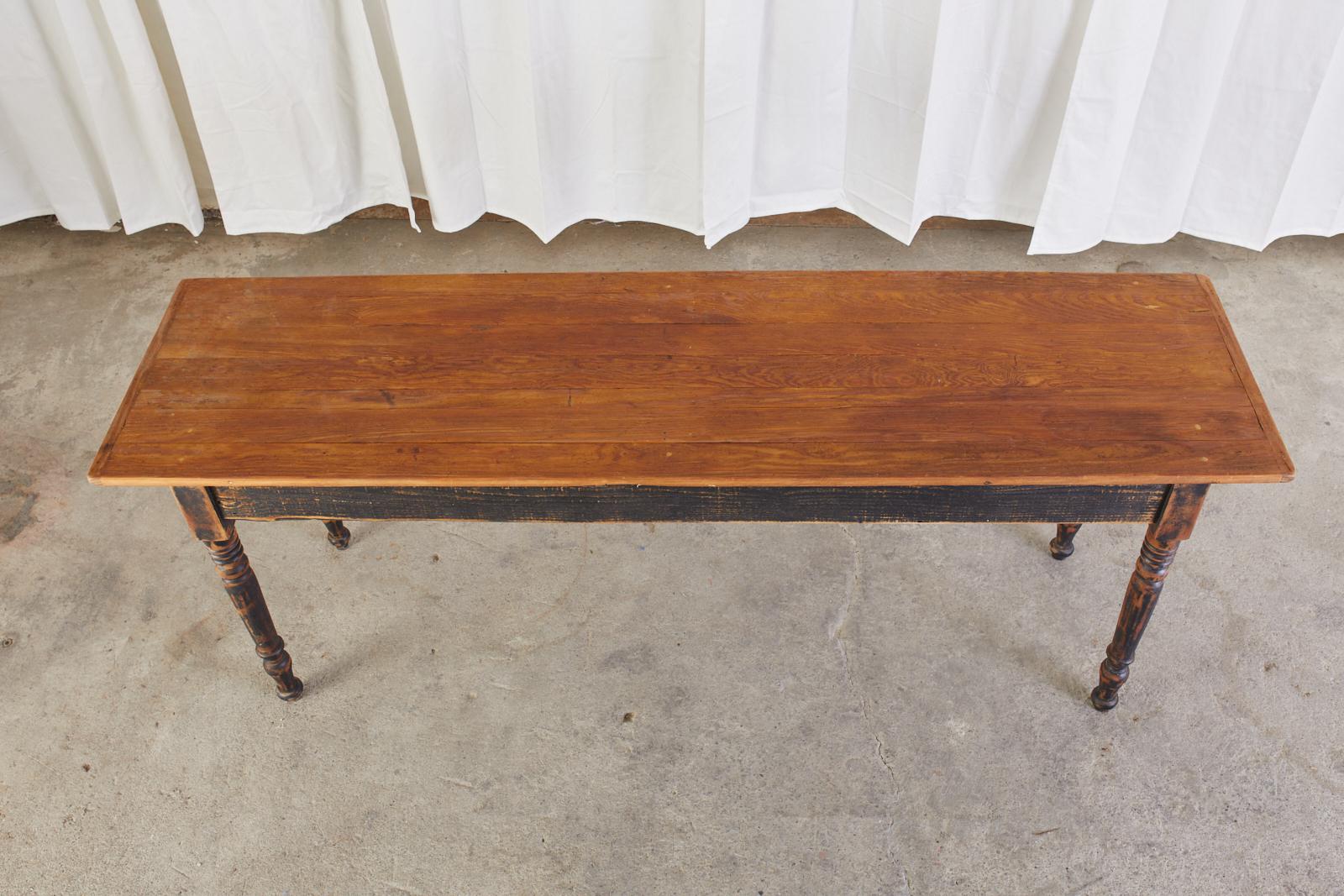 Country French Provincial Painted Pine Farm Table 4