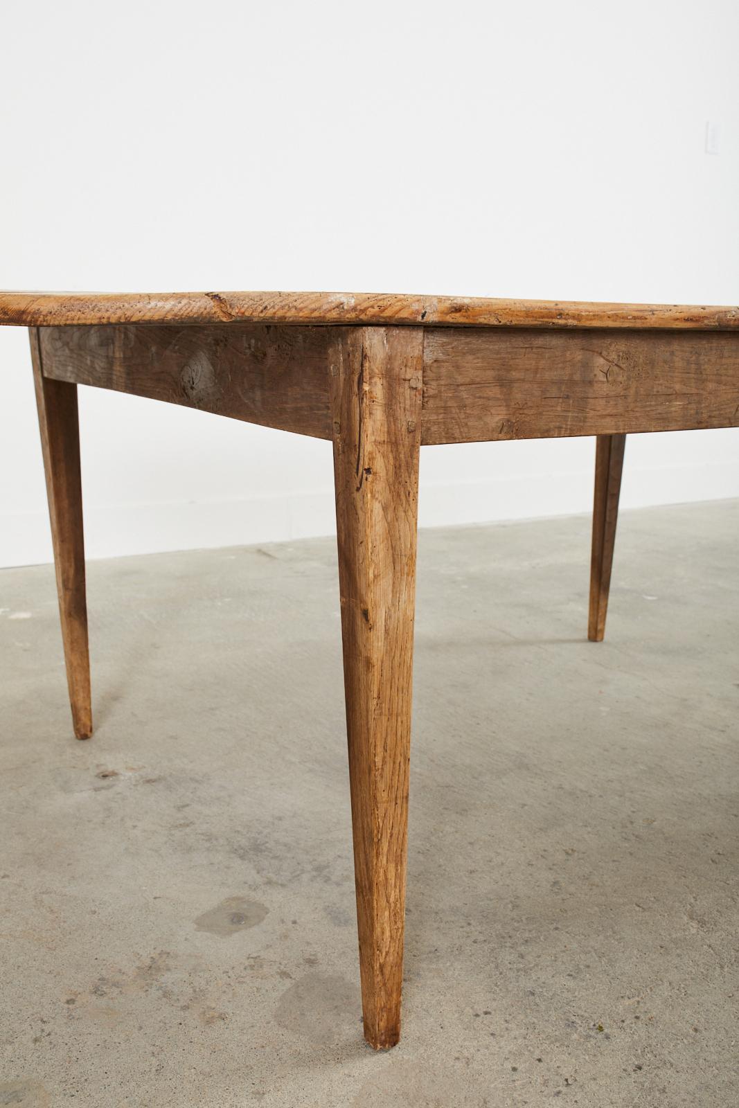 Country French Provincial Pine Farmhouse Oval Dining Table 8
