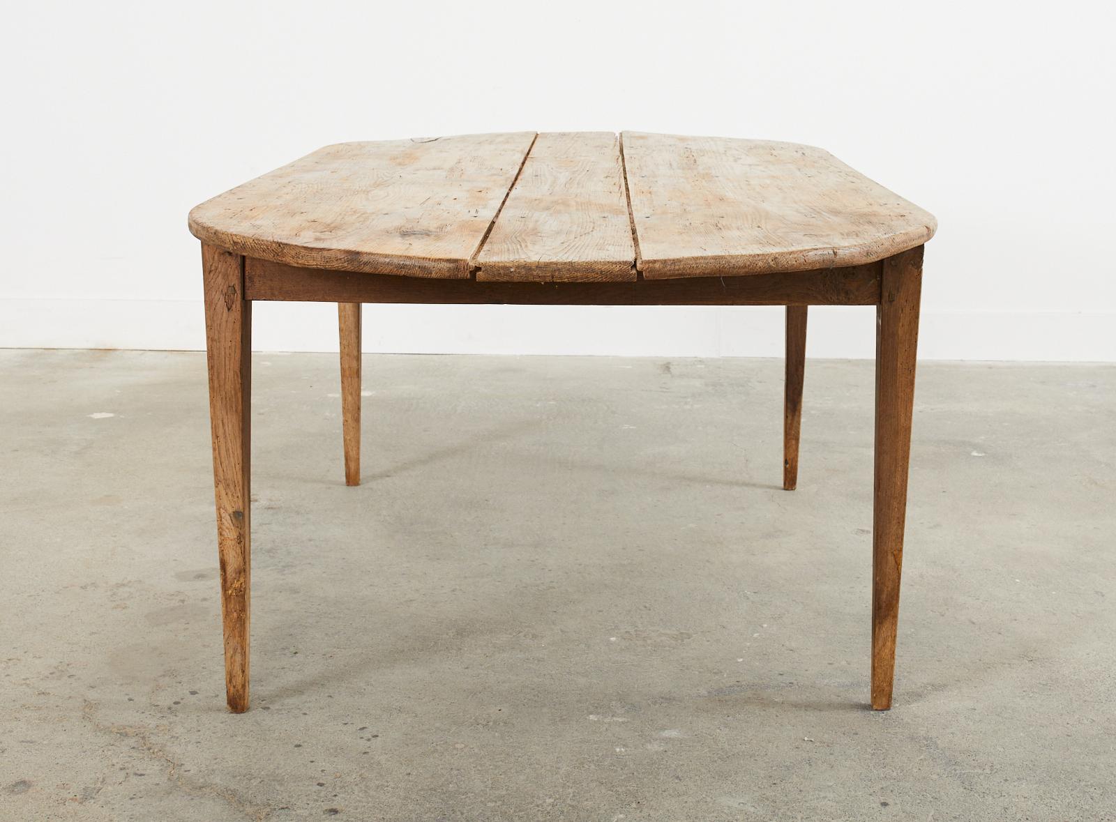 Country French Provincial Pine Farmhouse Oval Dining Table 10