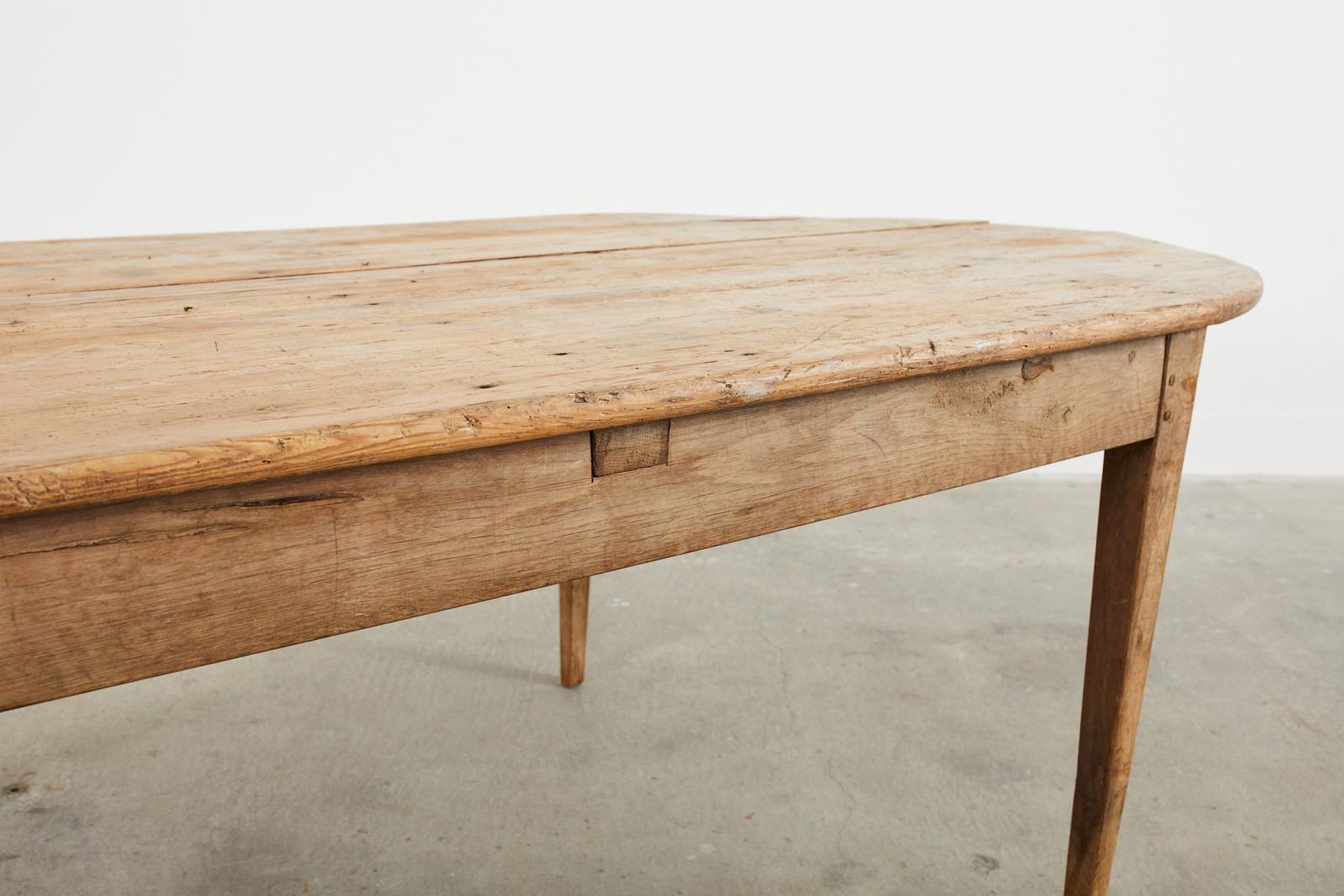 Country French Provincial Pine Farmhouse Oval Dining Table 11
