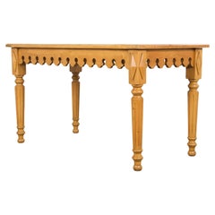 Country French Provincial Pine Work Table or Island
