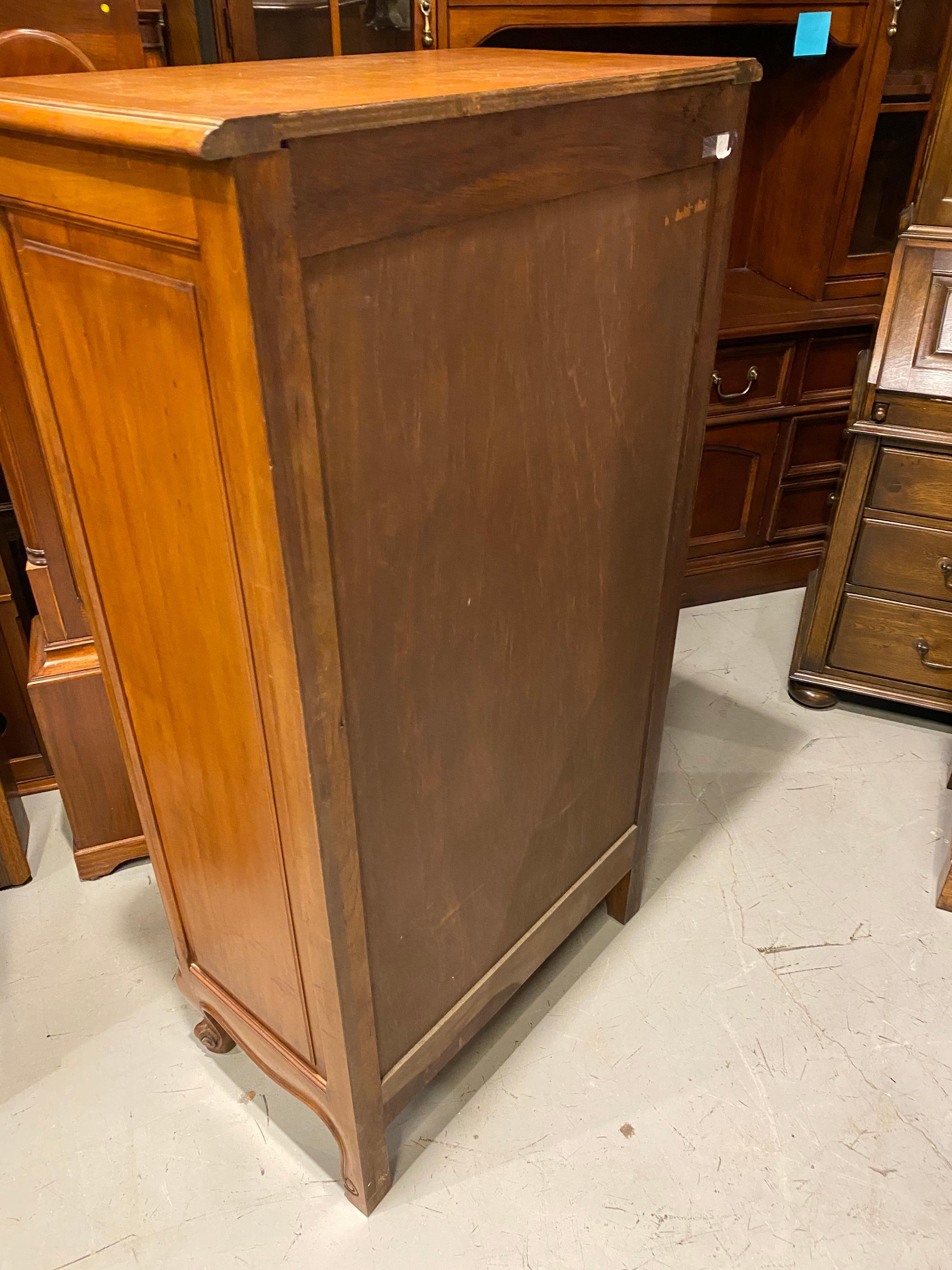Country French Provincial Style Cherry Cupboard, Single Door For Sale 4