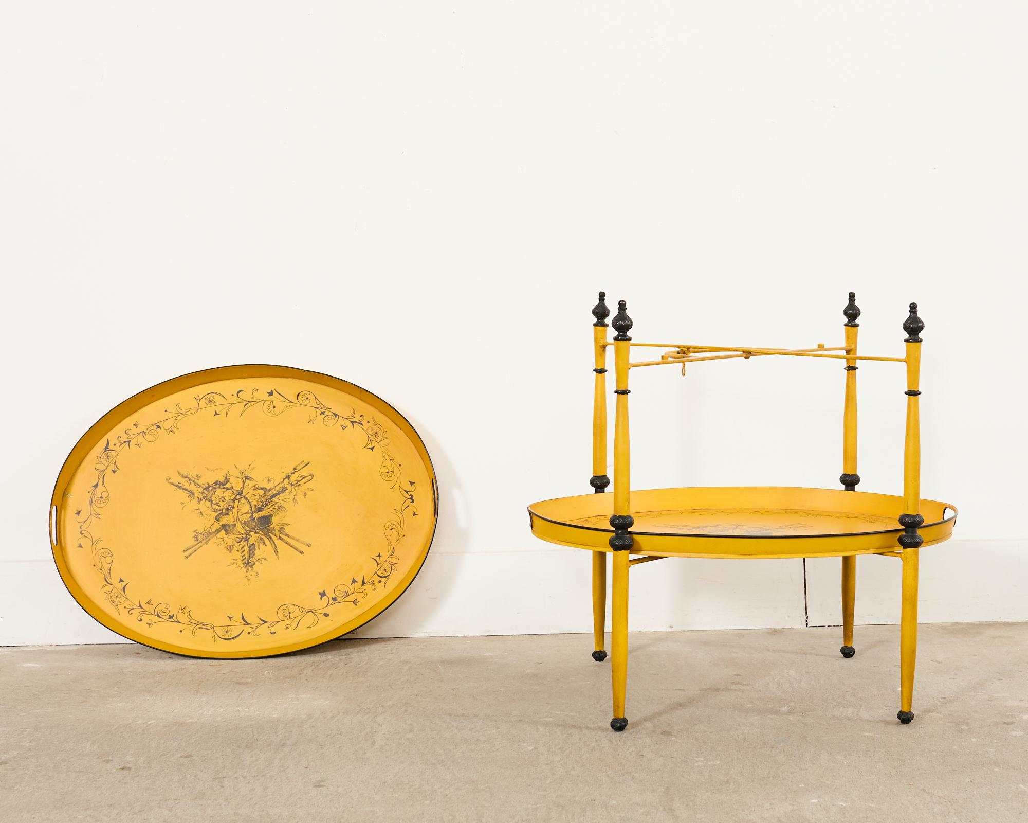 Table à plateaux à deux niveaux de style provincial français en vente 7