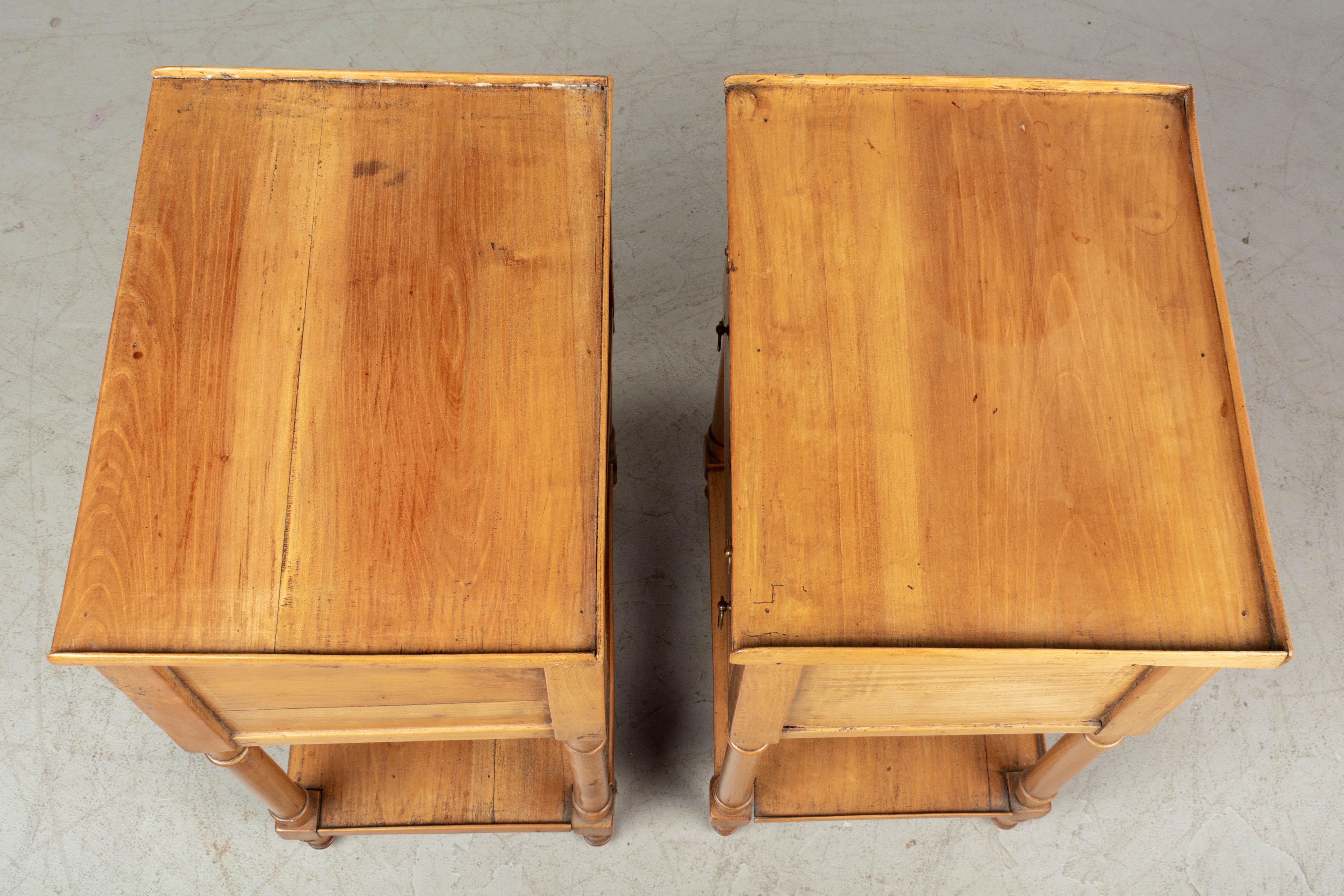 Country French Side Tables or Nightstands, a Pair 1