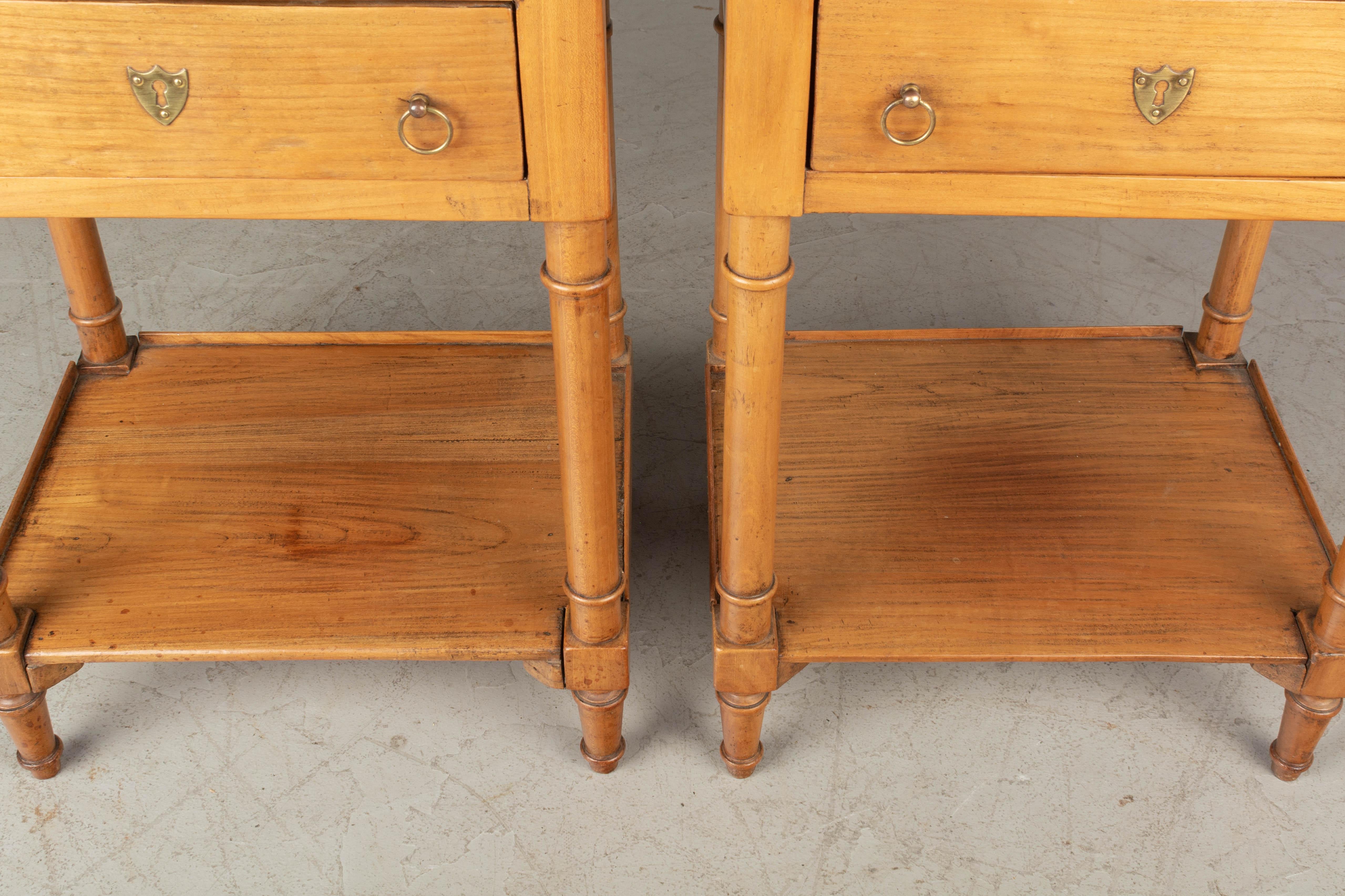 Country French Side Tables or Nightstands, a Pair 2