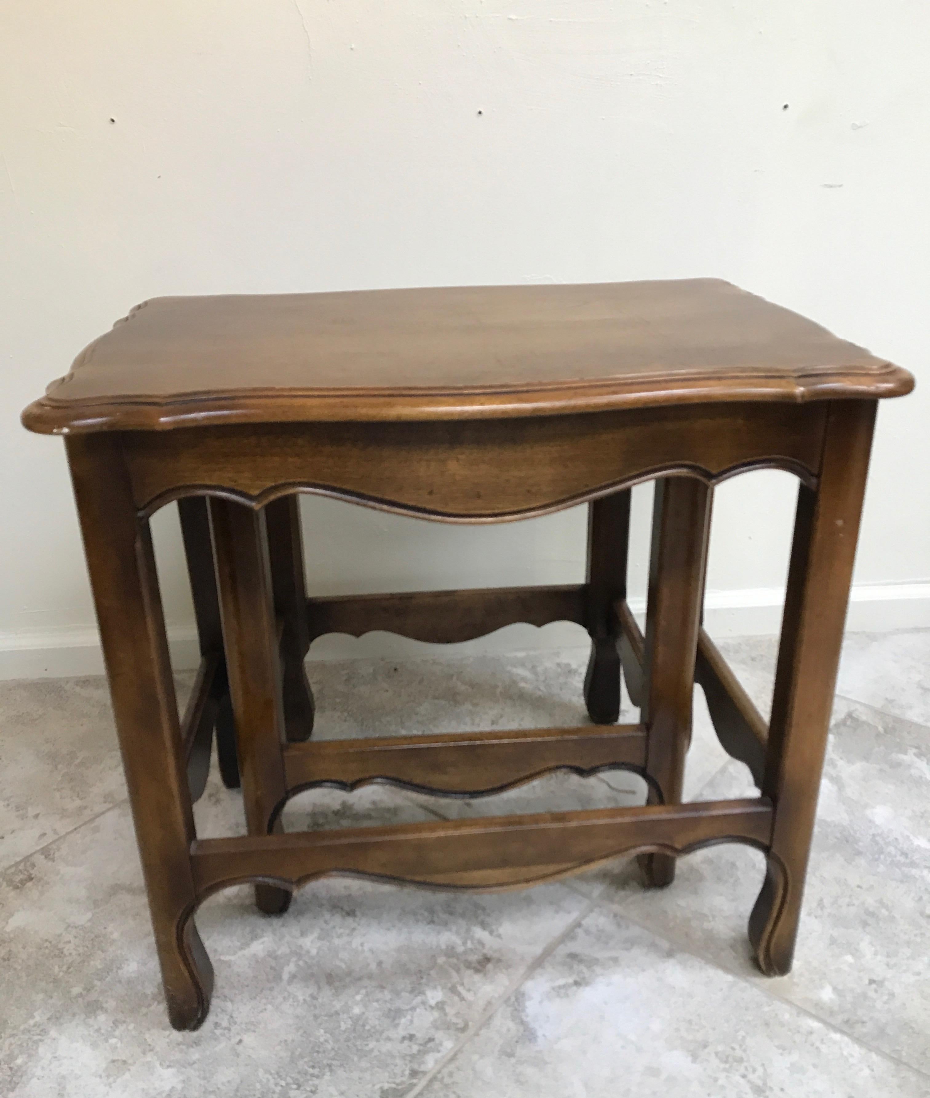Country French Stacking Tables In Good Condition For Sale In West Palm Beach, FL